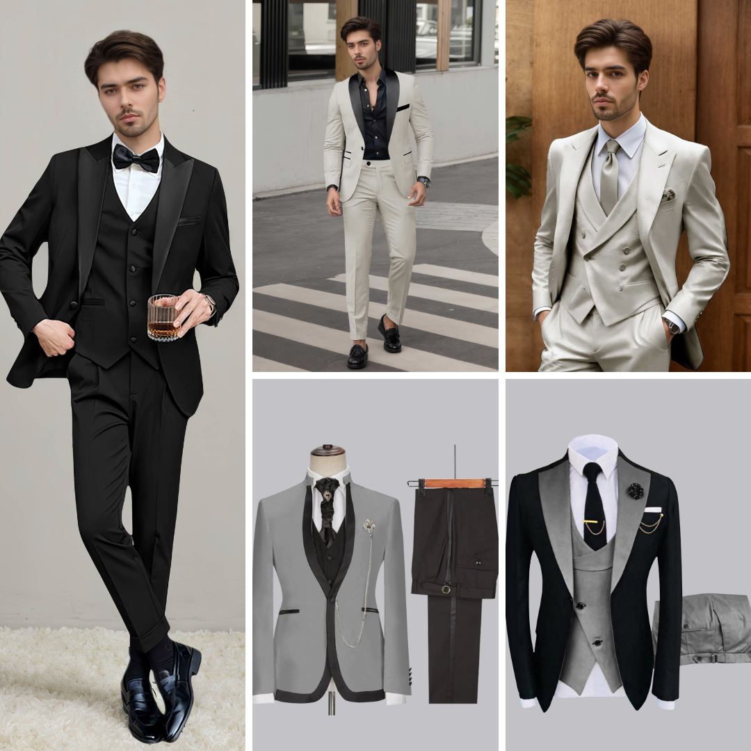 Pomuyoo Men's Suits