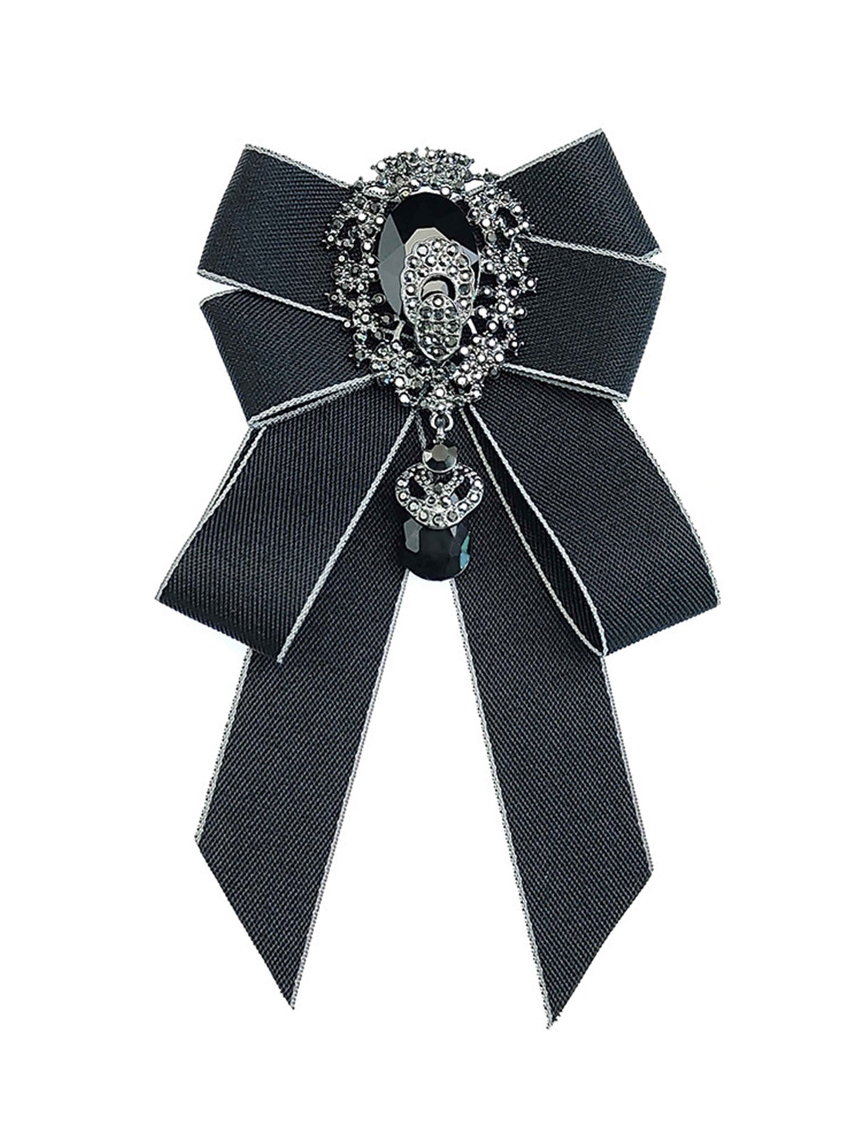 Men's Rhinestone Ribbon Bow Tie Brooch for Suits & Formal Wear UK