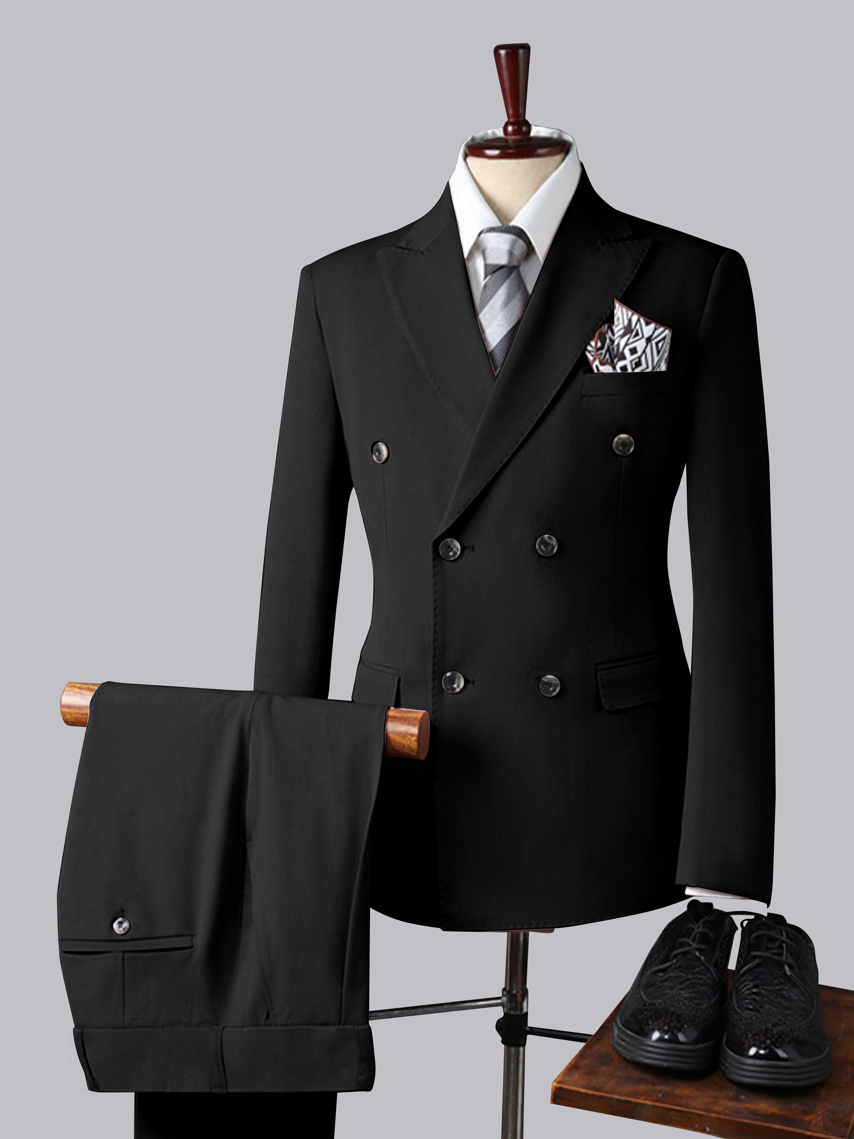 Men's Slim Fit Double Breasted 3 Pieces Wedding Suits