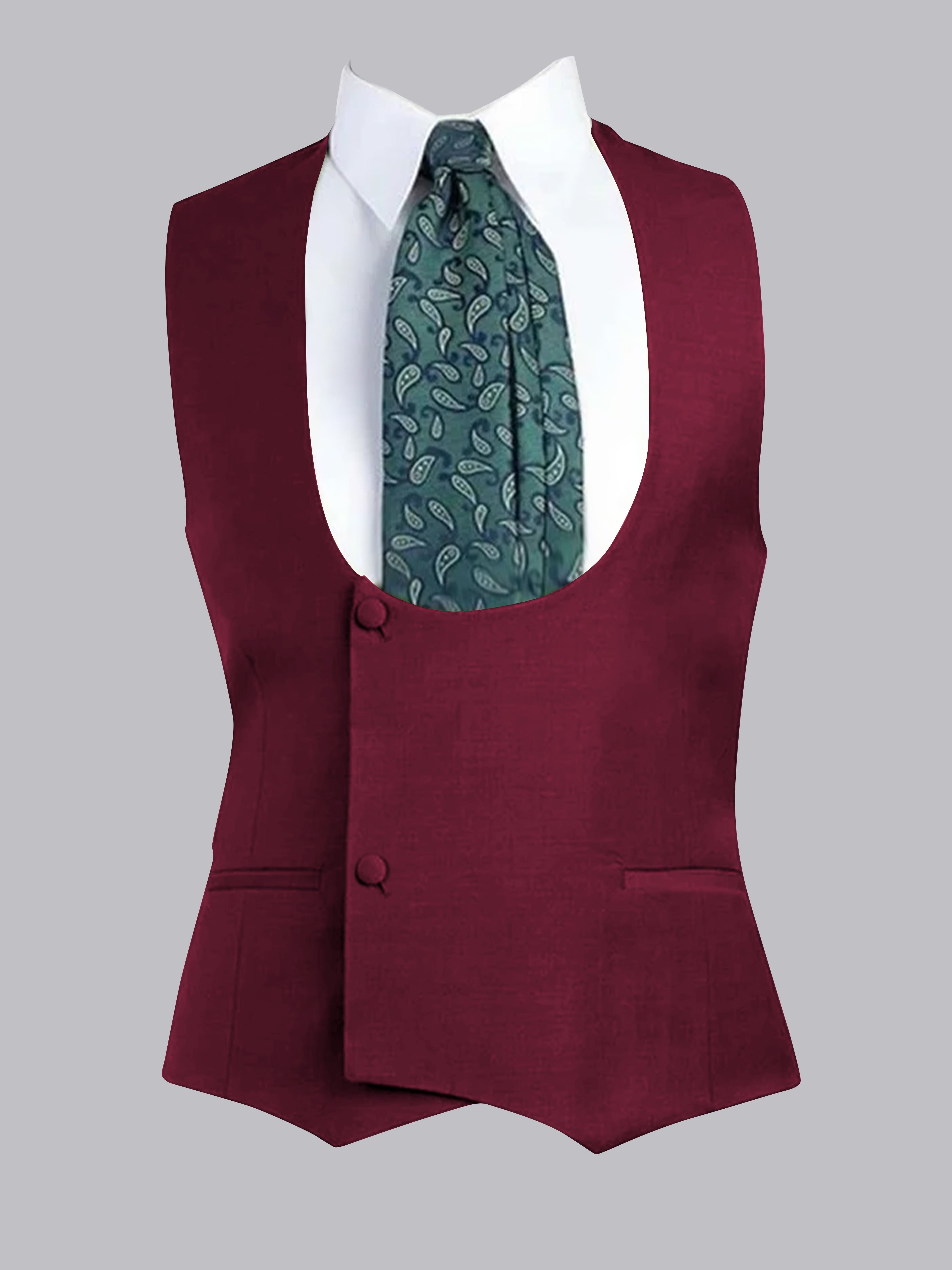 Men's Slim Fit One-Button Vest UK