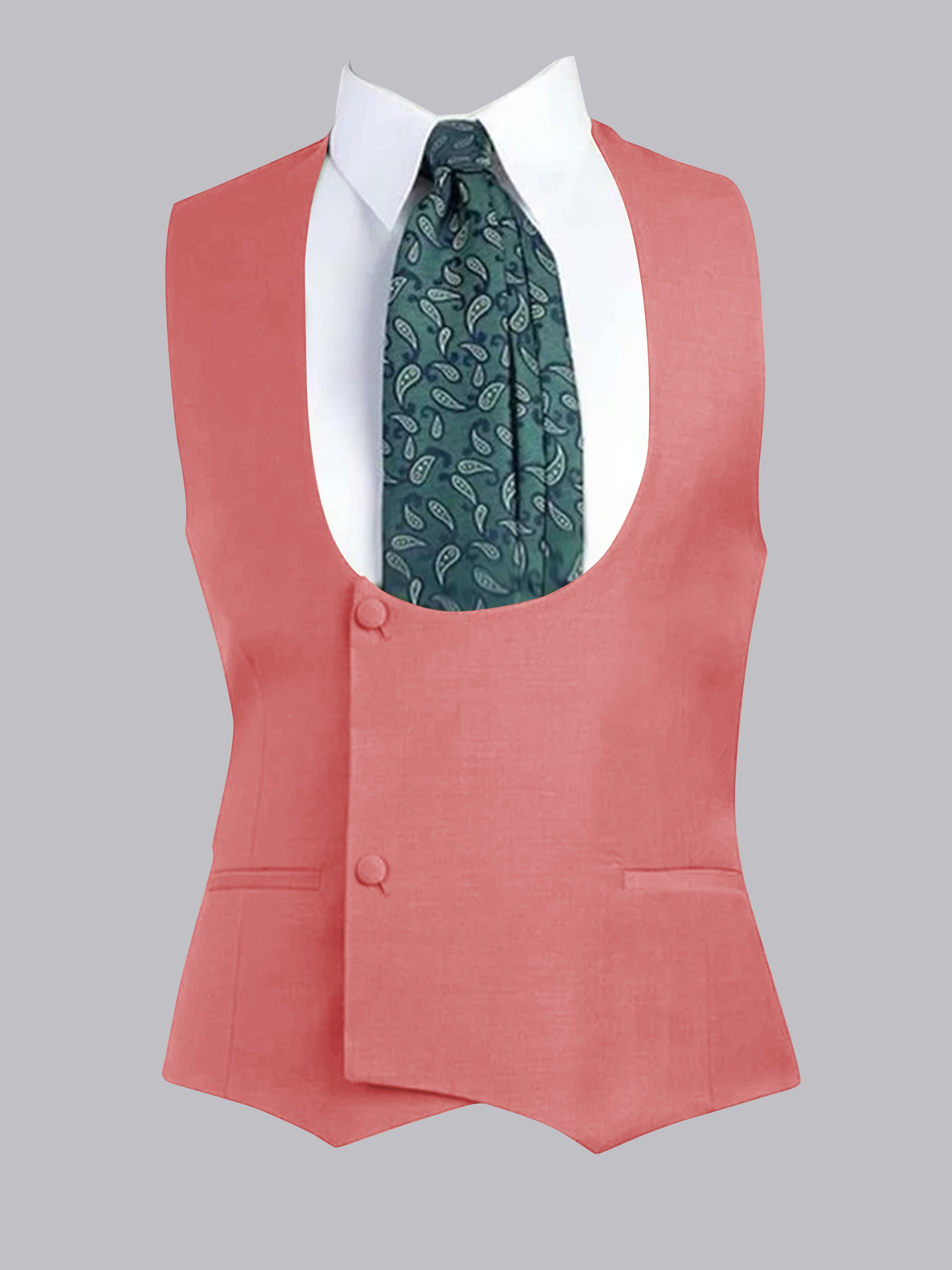 Men's Slim Fit One-Button Vest UK