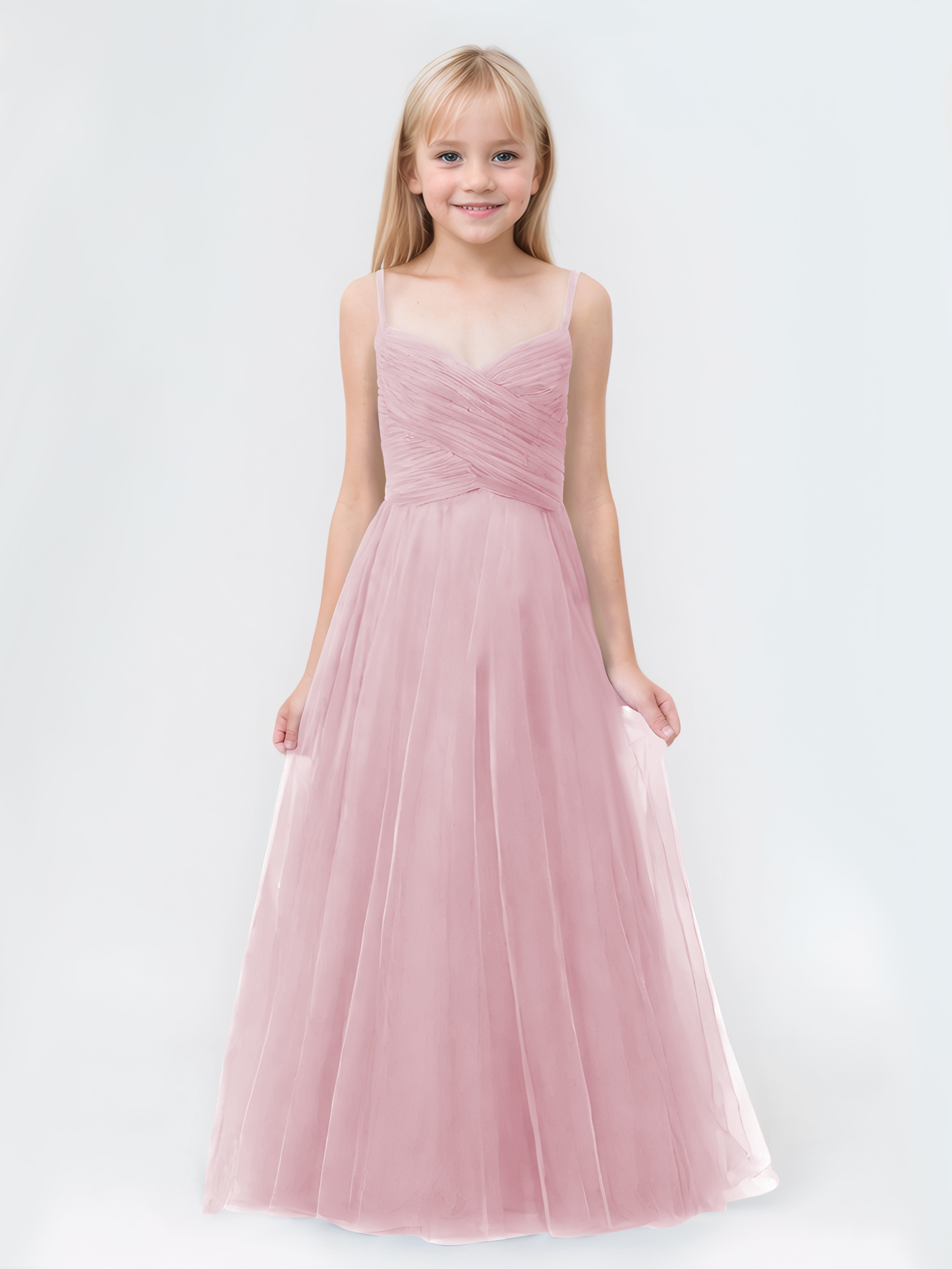 VeraQueen Girls One Shoulder Beaded Organza Pageant Dress - Dark Green A-Line Long Ball Gown