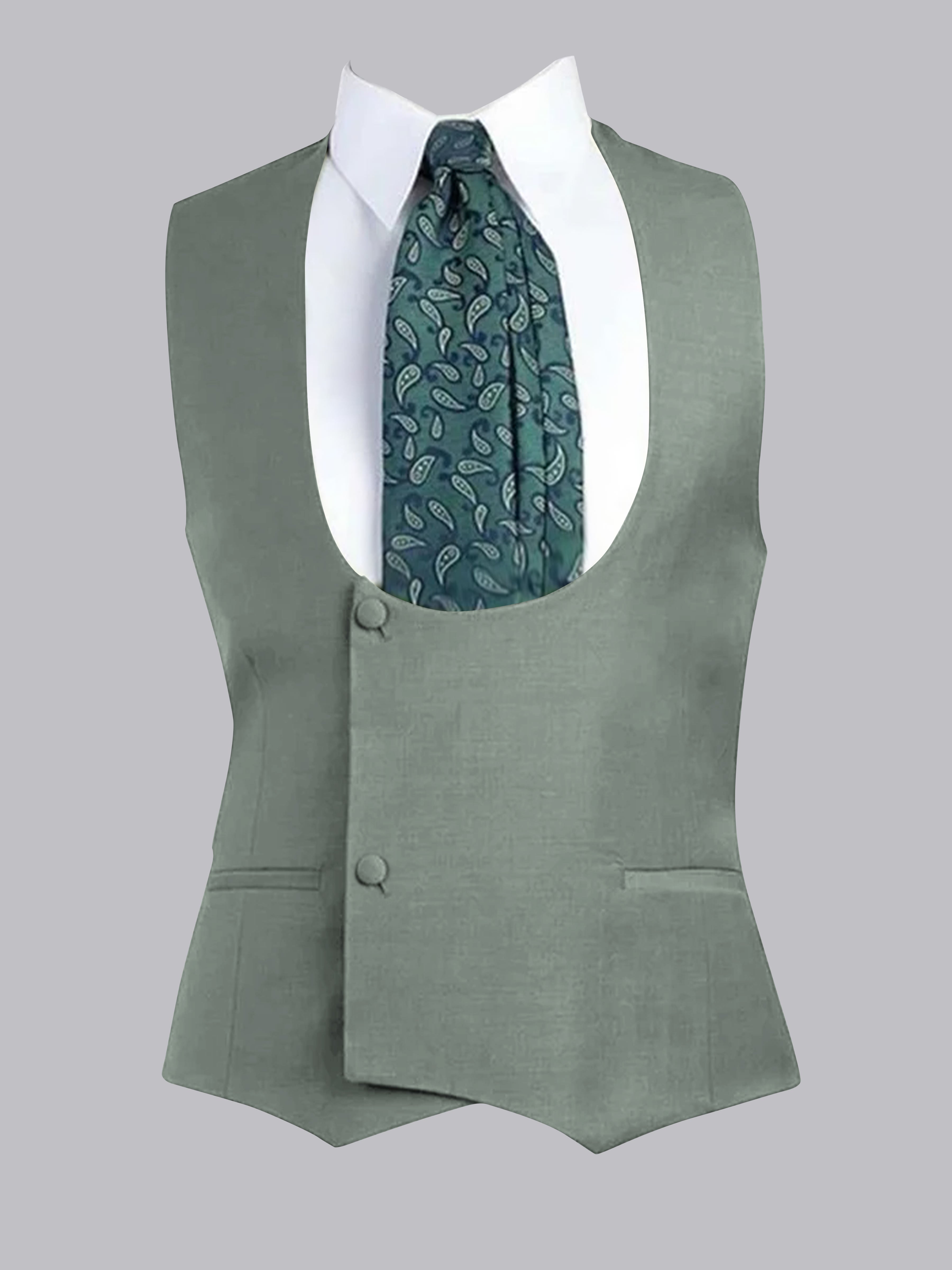 Men's Slim Fit One-Button Vest UK