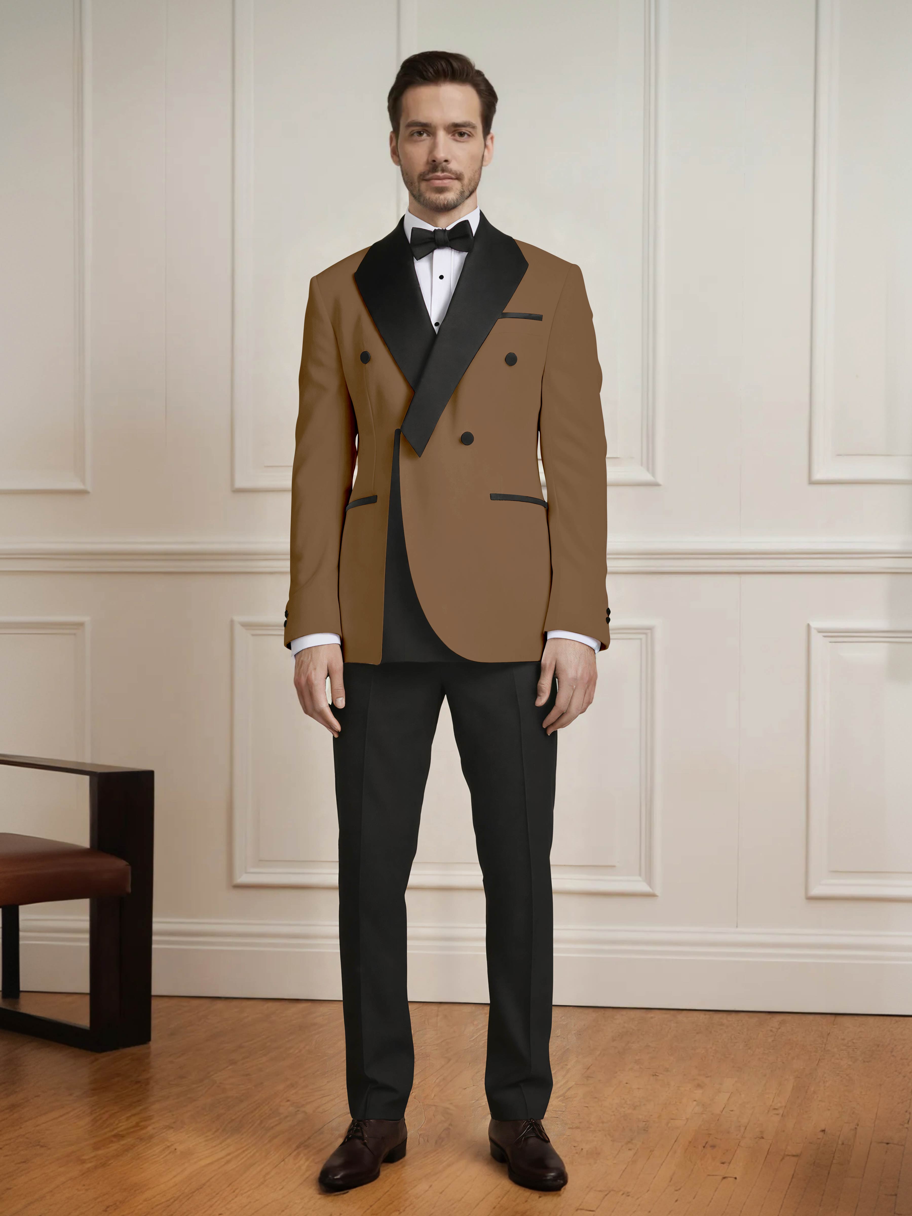 Fresh Men's Color Block 2 Pieces Notch Lapel Wedding & Prom Suit