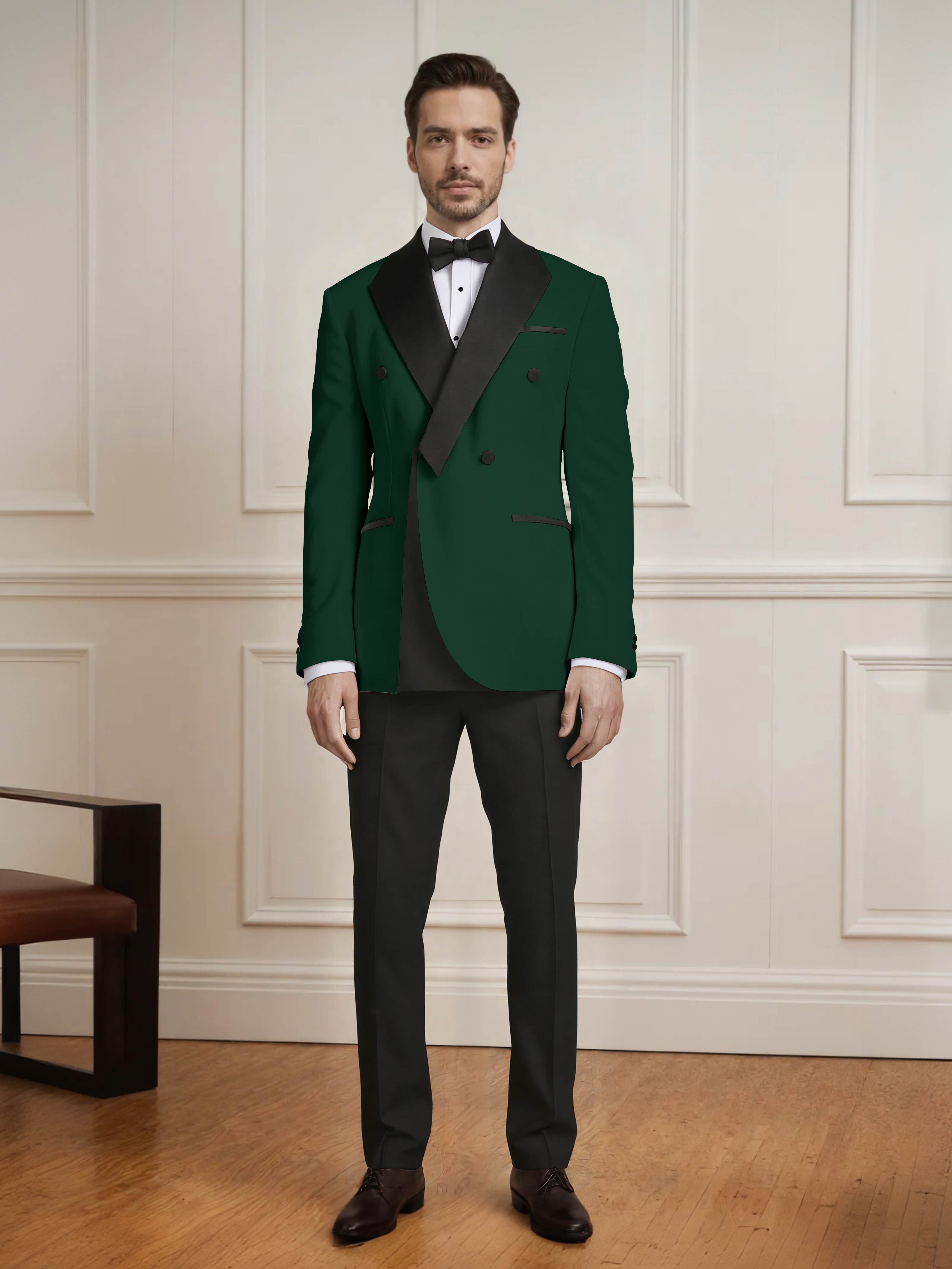 Fresh Men's Color Block 2 Pieces Notch Lapel Wedding & Prom Suit