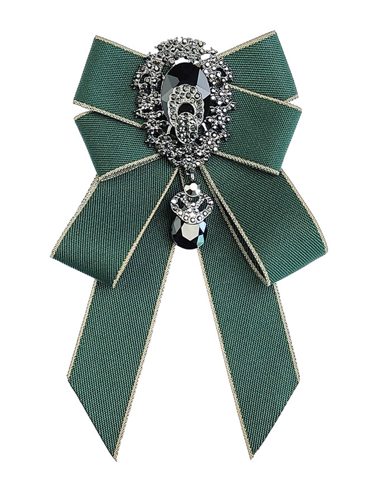 Men's Rhinestone Ribbon Bow Tie Brooch for Suits & Formal Wear UK