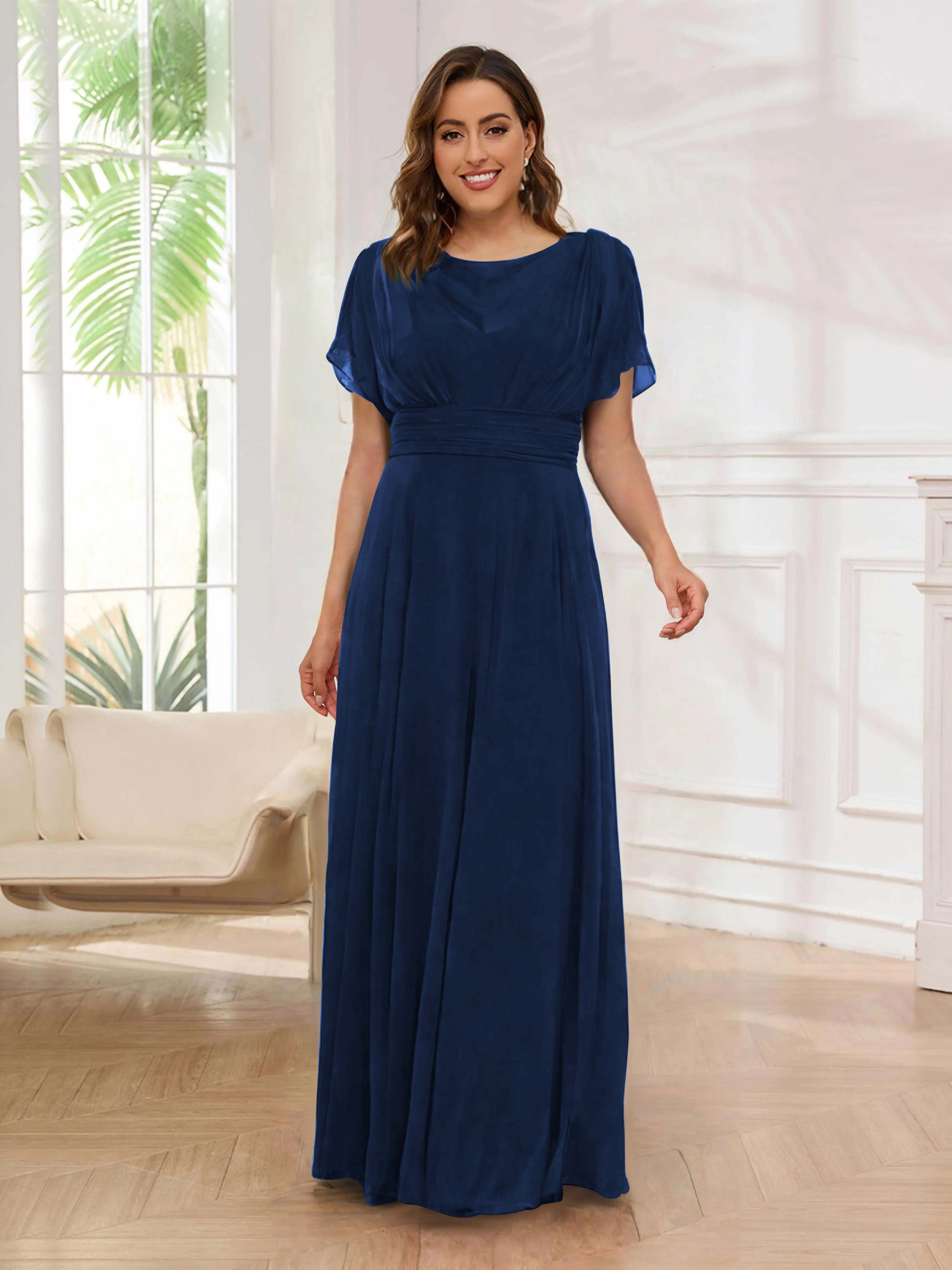 Malaysia Timeless A-Line Pleated Long Chiffon Formal Dresses Malaysia Timeless A-Line Pleated Long Chiffon Formal Dresses