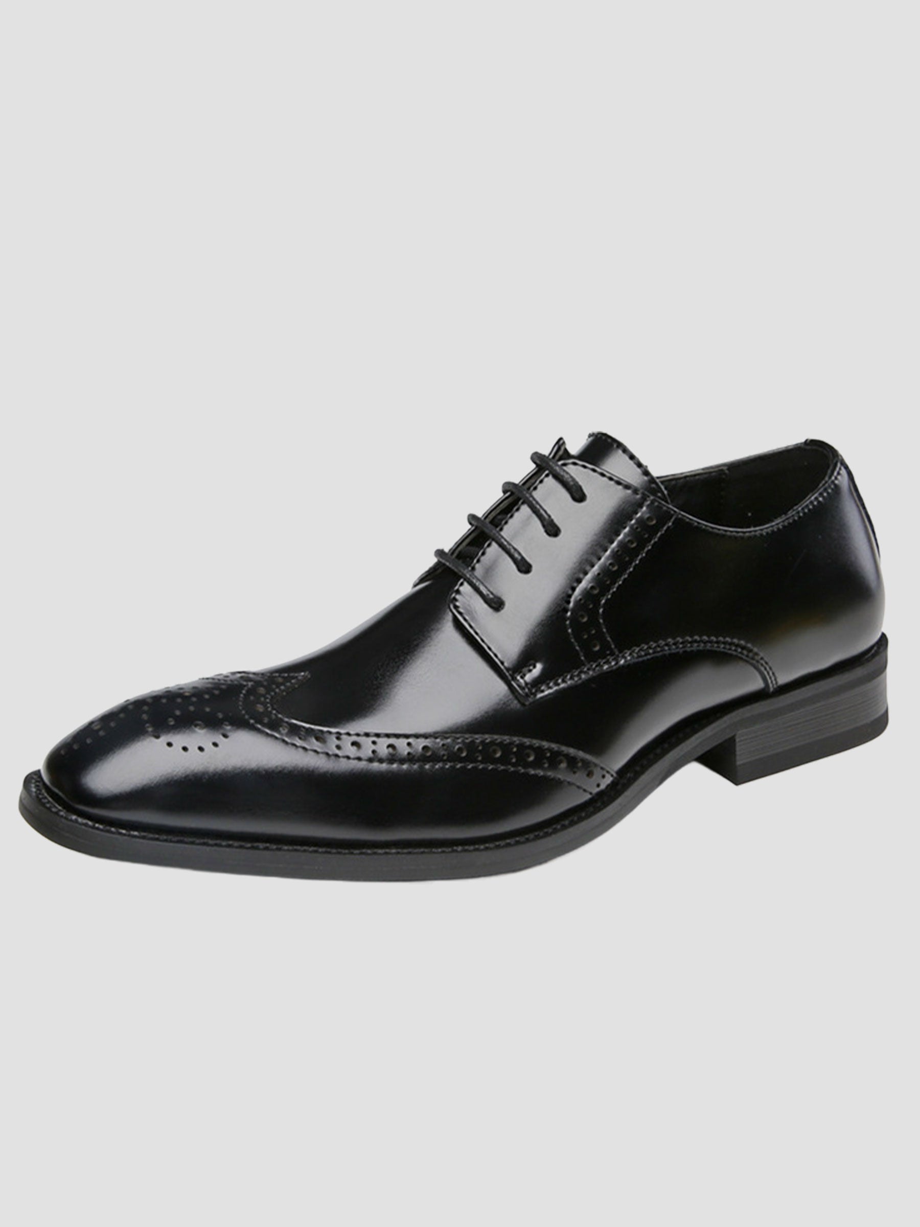 Men's Classic Wingtip Derby Dress Shoes UK
