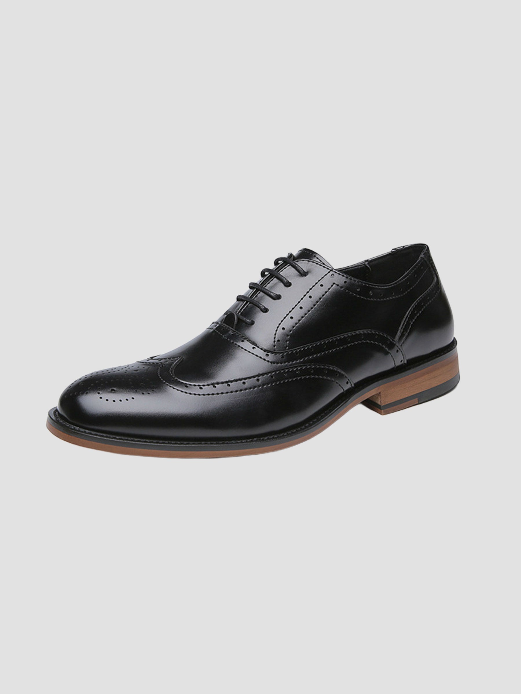 Men's Classic Wingtip Derby Dress Shoes UK