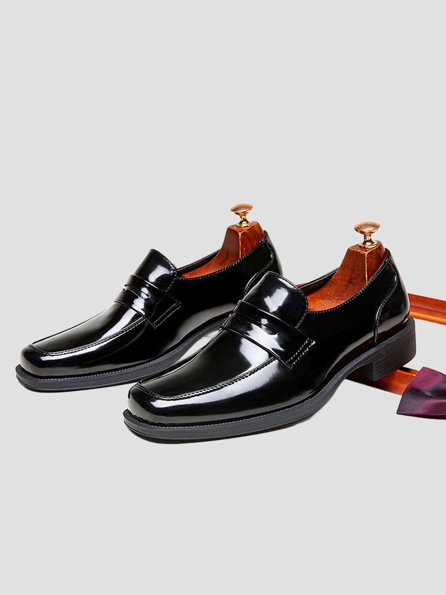 Men's Patent Leather Penny Loafers UK