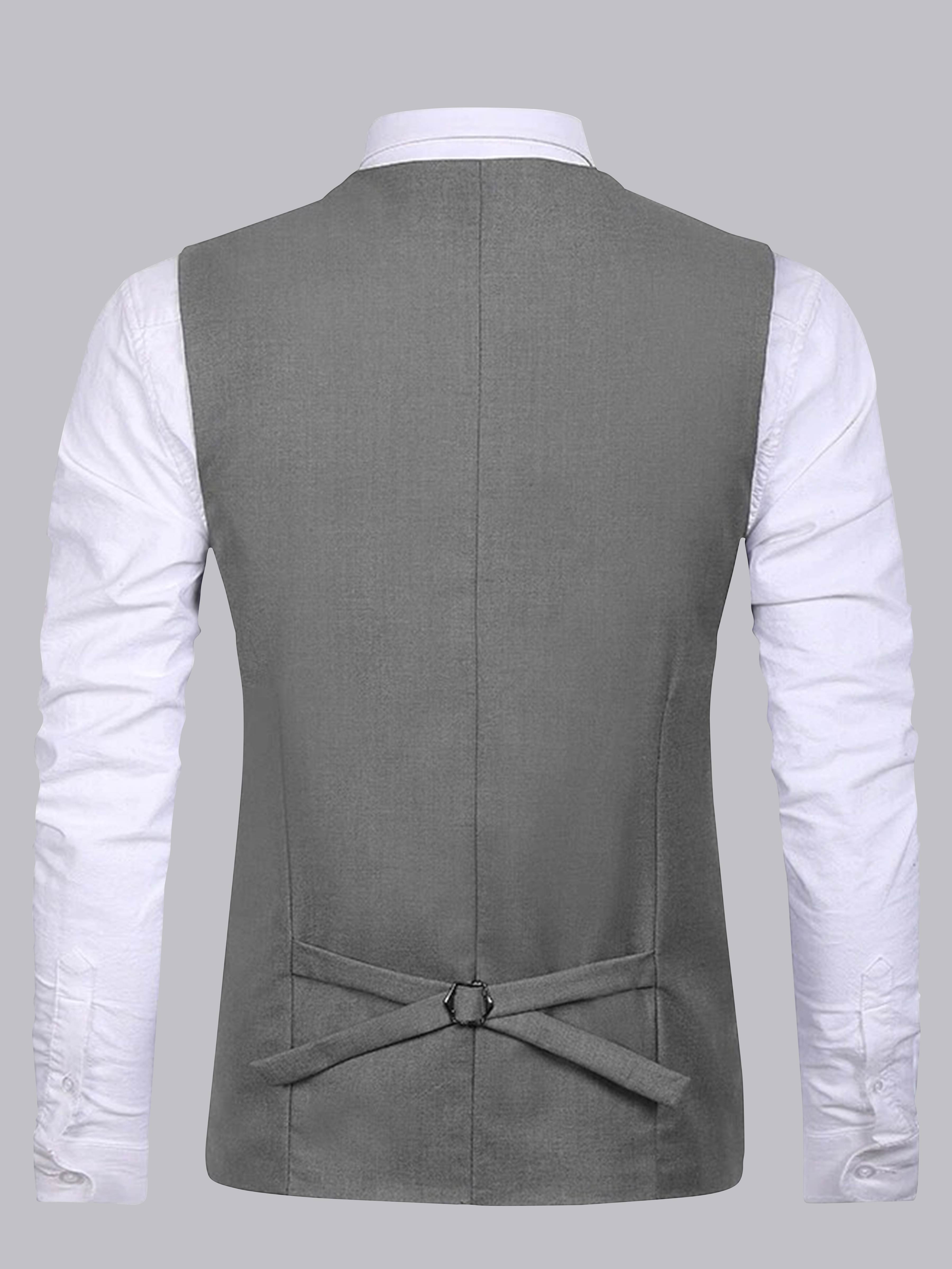 Men's Shawl Lapel Double Breasted Vest UK