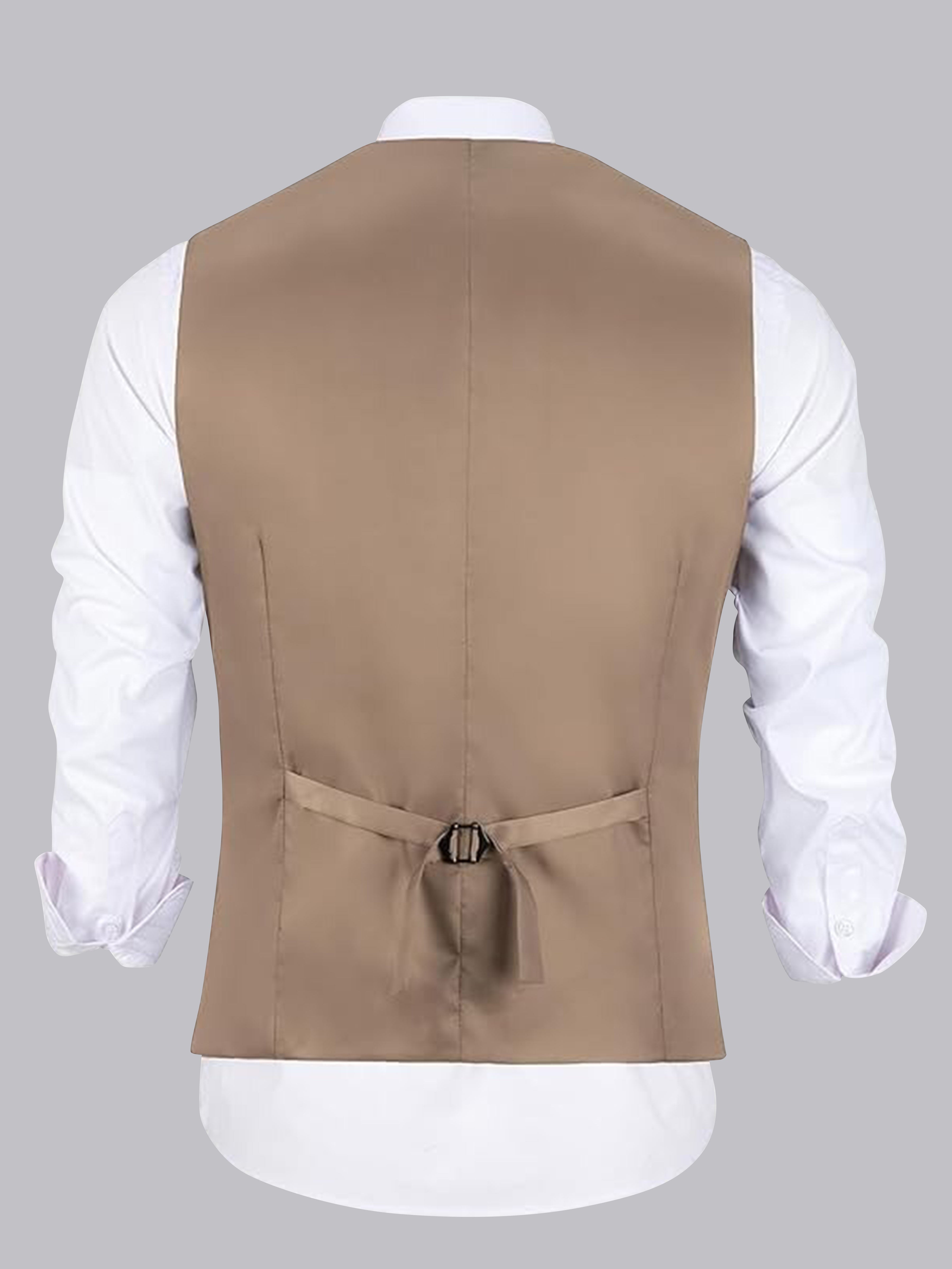 Men's Stylish V-Neck Single Five Buttons Vest UK
