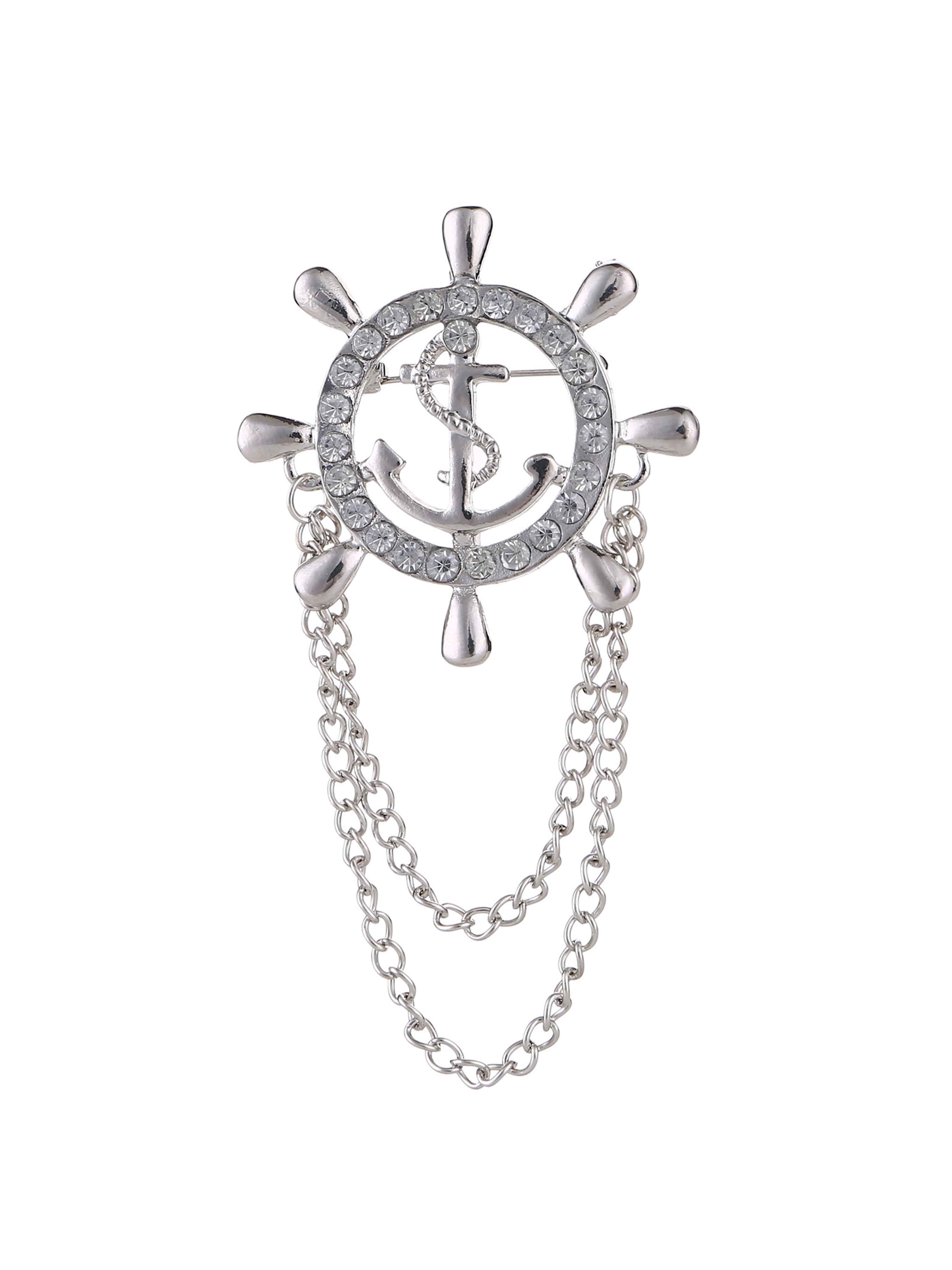 Modern Sliver Men's Brooches & Lapel Pins UK