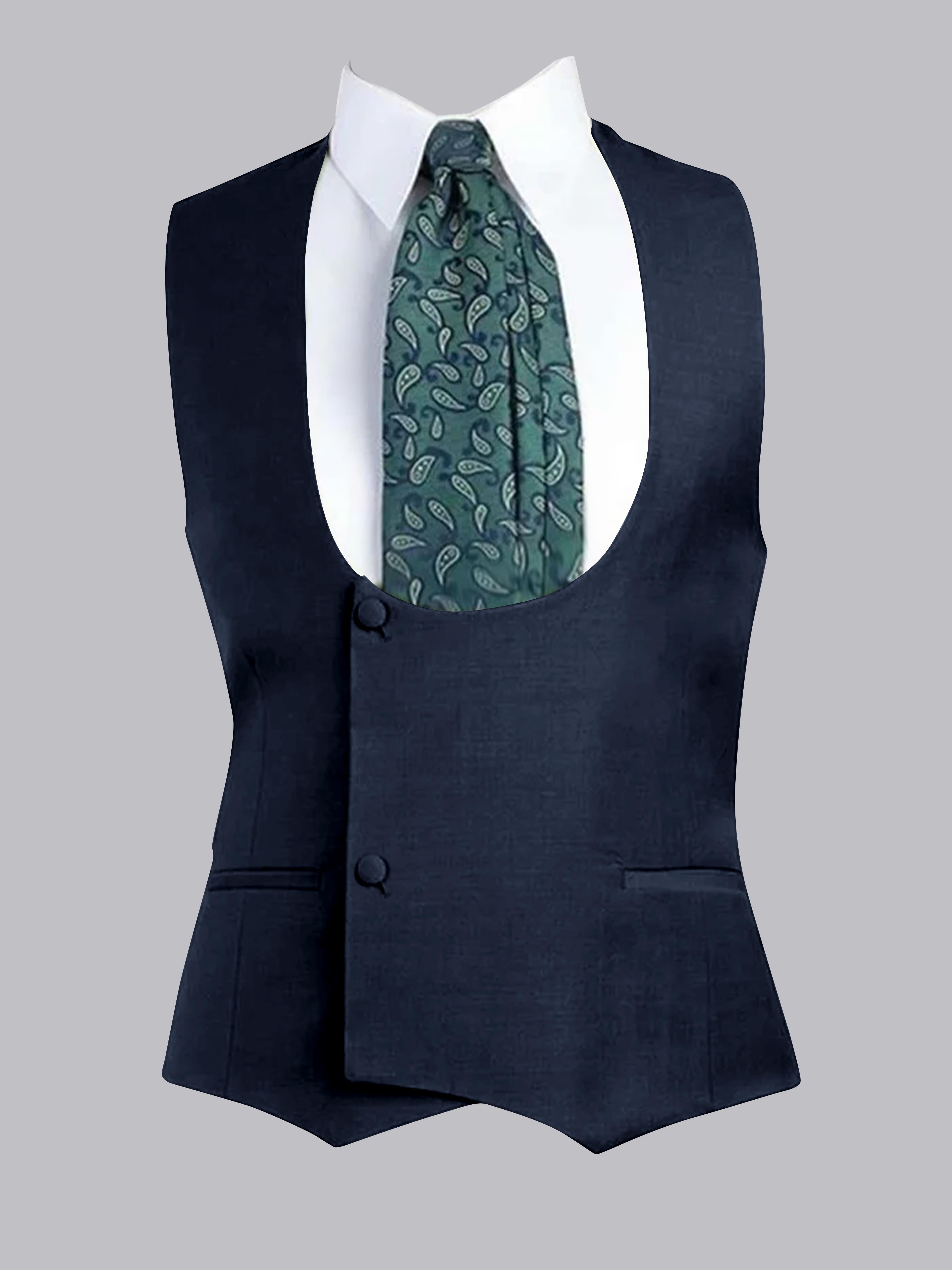 Men's Slim Fit One-Button Vest UK