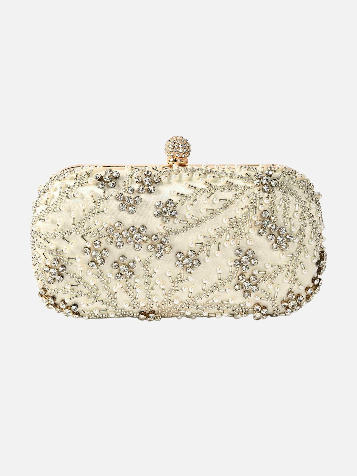 Pearl Beaded Formal Evening Clutch