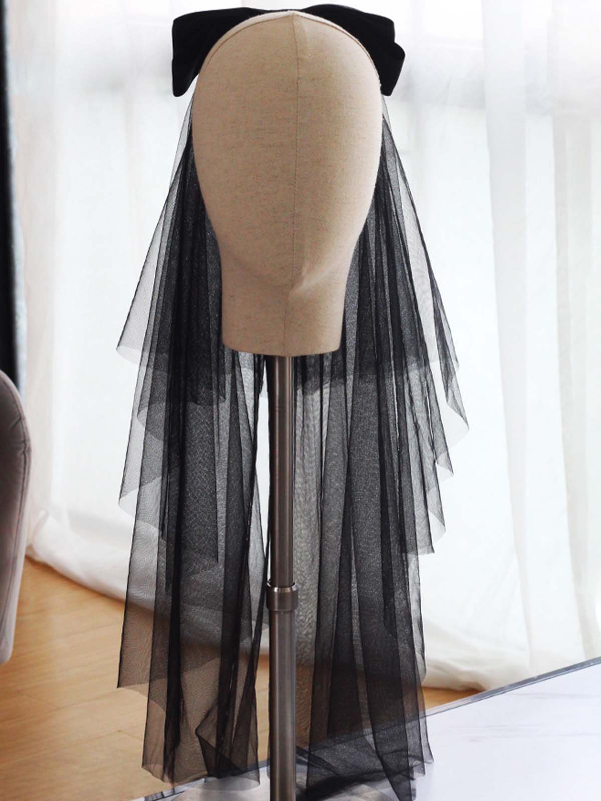 Pretty Two Tier Bow Tulle Bridal Veil