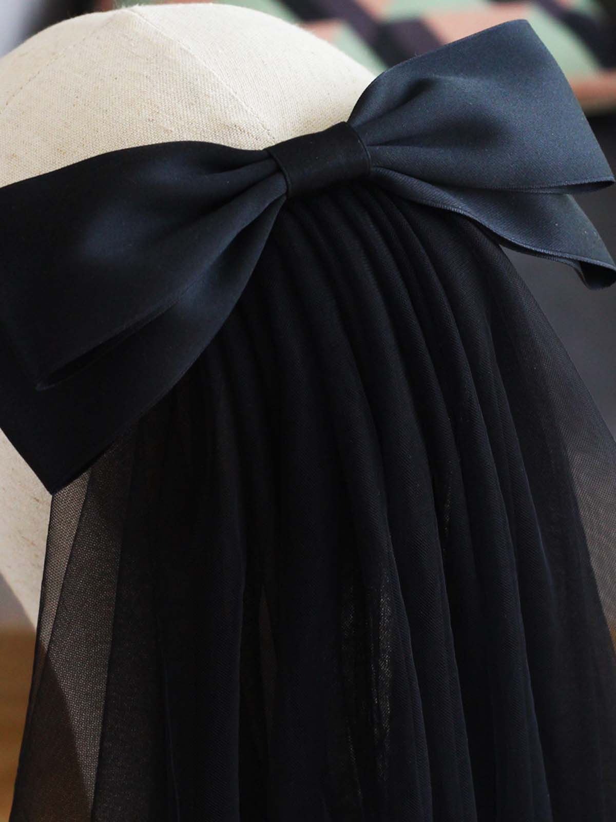 Pretty Two Tier Bow Tulle Bridal Veil
