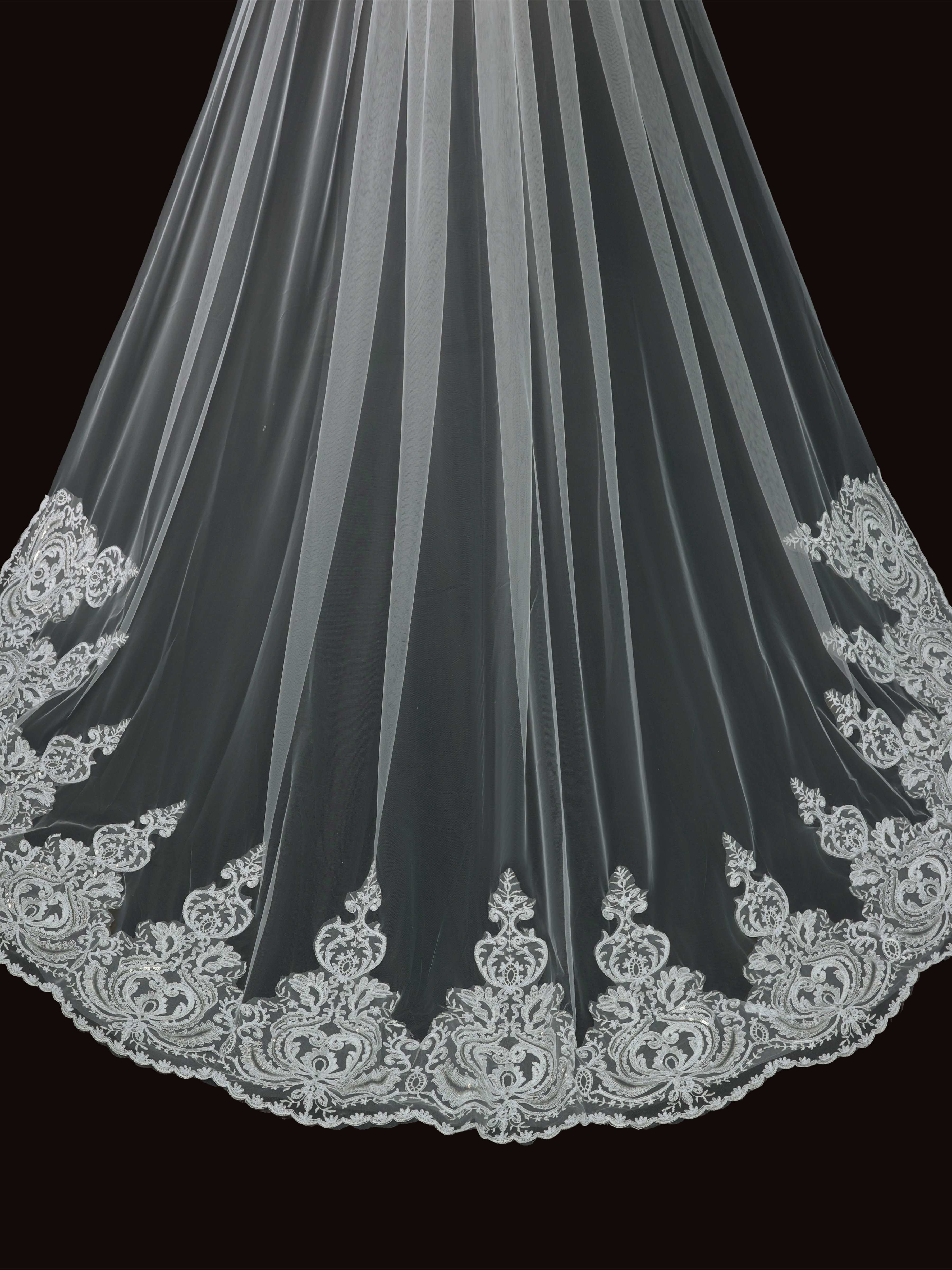 Soft Tulle Bridal Veil with Comb