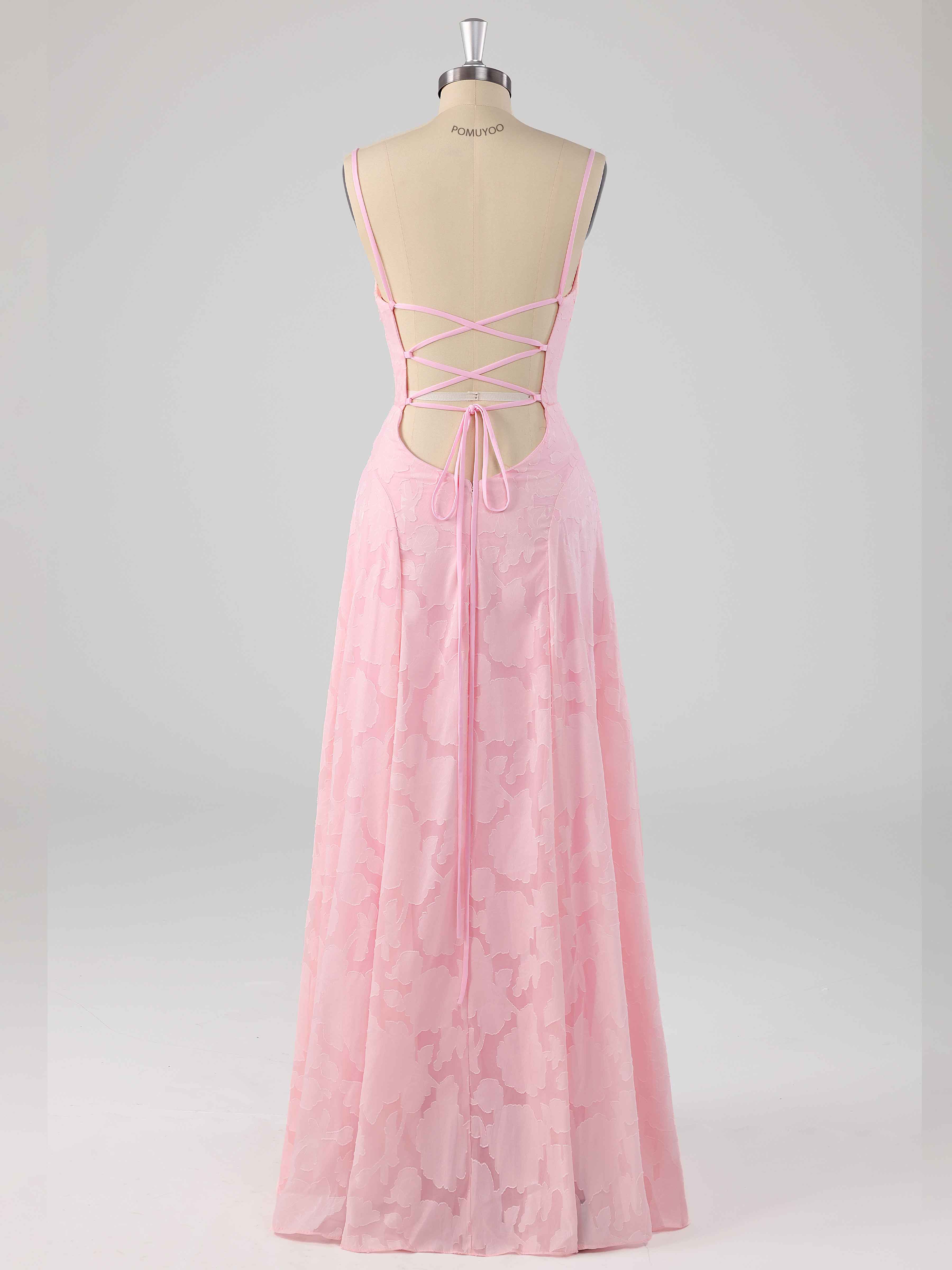 Chic Cowl Backless Maxi Floral Lace Occasion Dresses