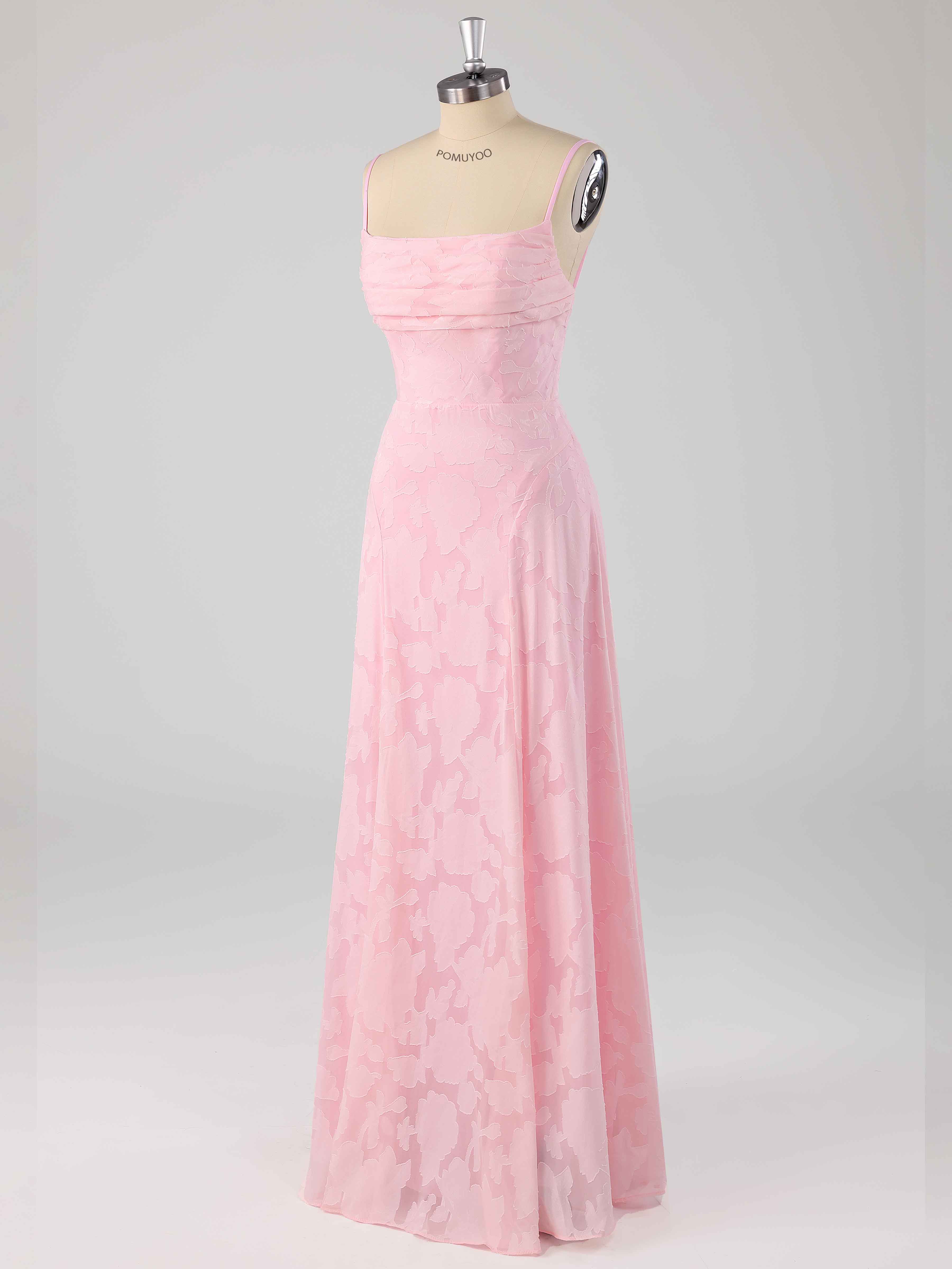 Chic Cowl Backless Maxi Floral Lace Occasion Dresses