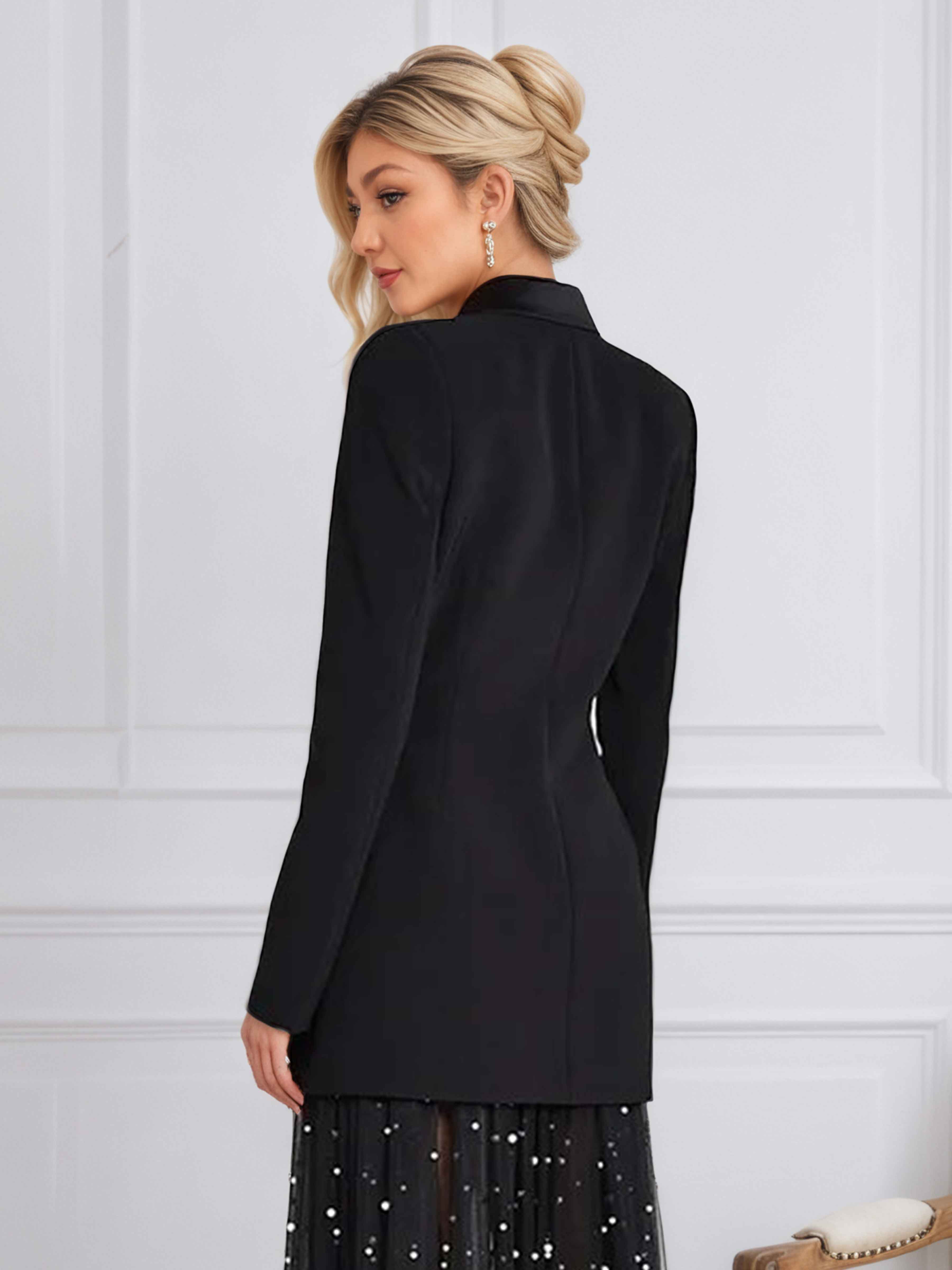 Trendy Women's Double Breasted Slim Fit Formal Blazer UK