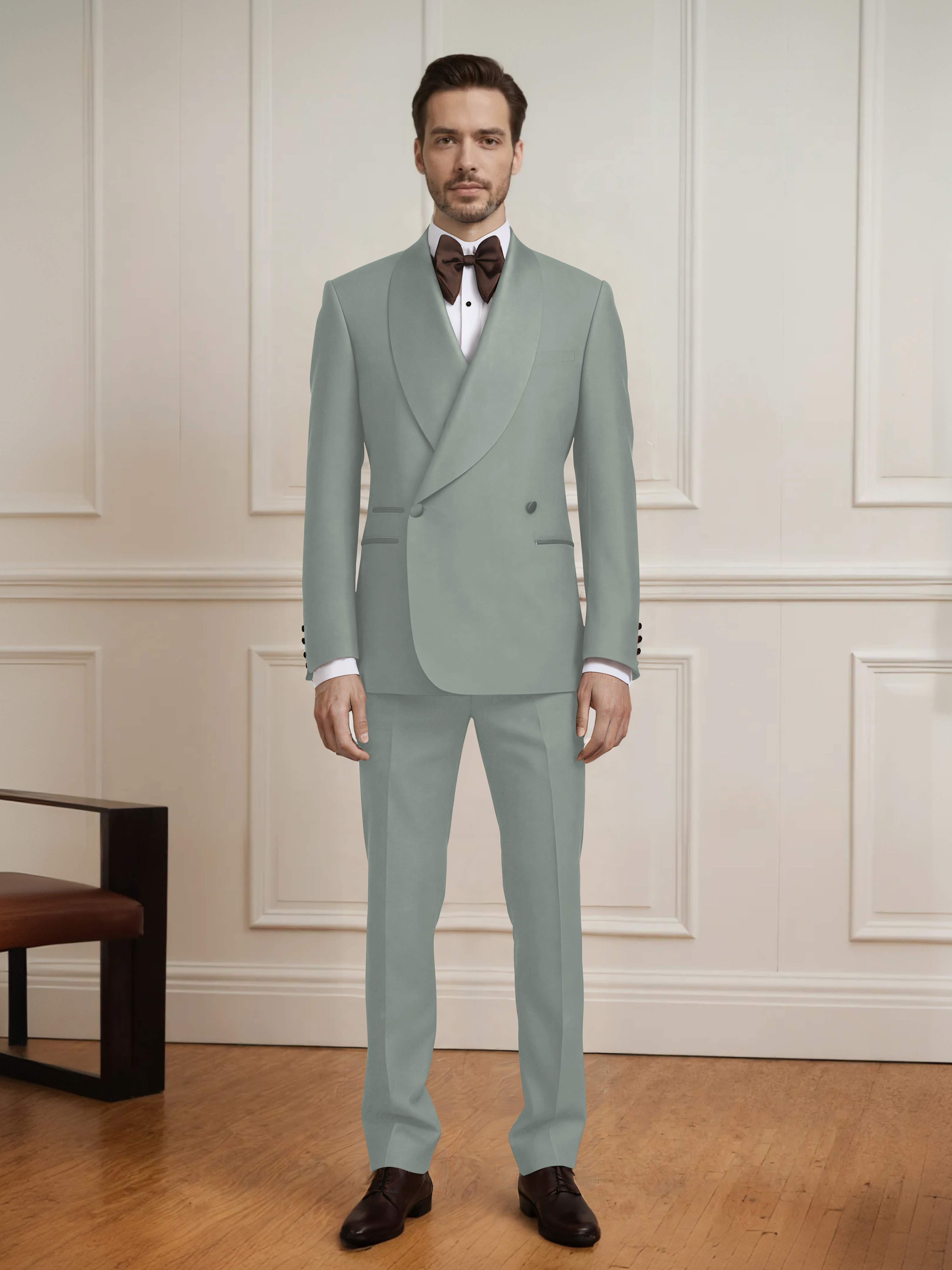 Versatile Men's Double Breasted 2 Pieces Wedding Suit
