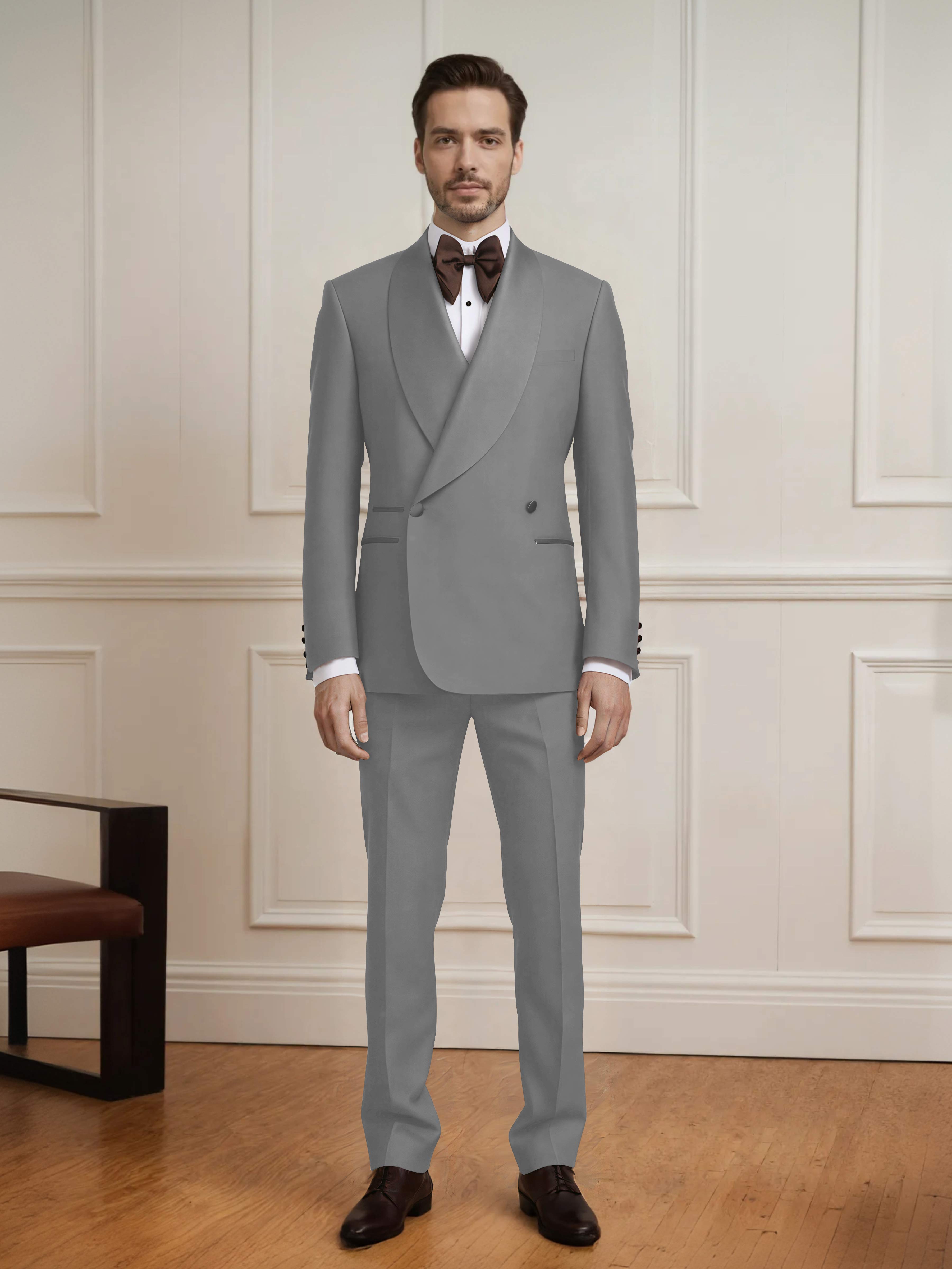 Versatile Men's Double Breasted 2 Pieces Wedding Suit