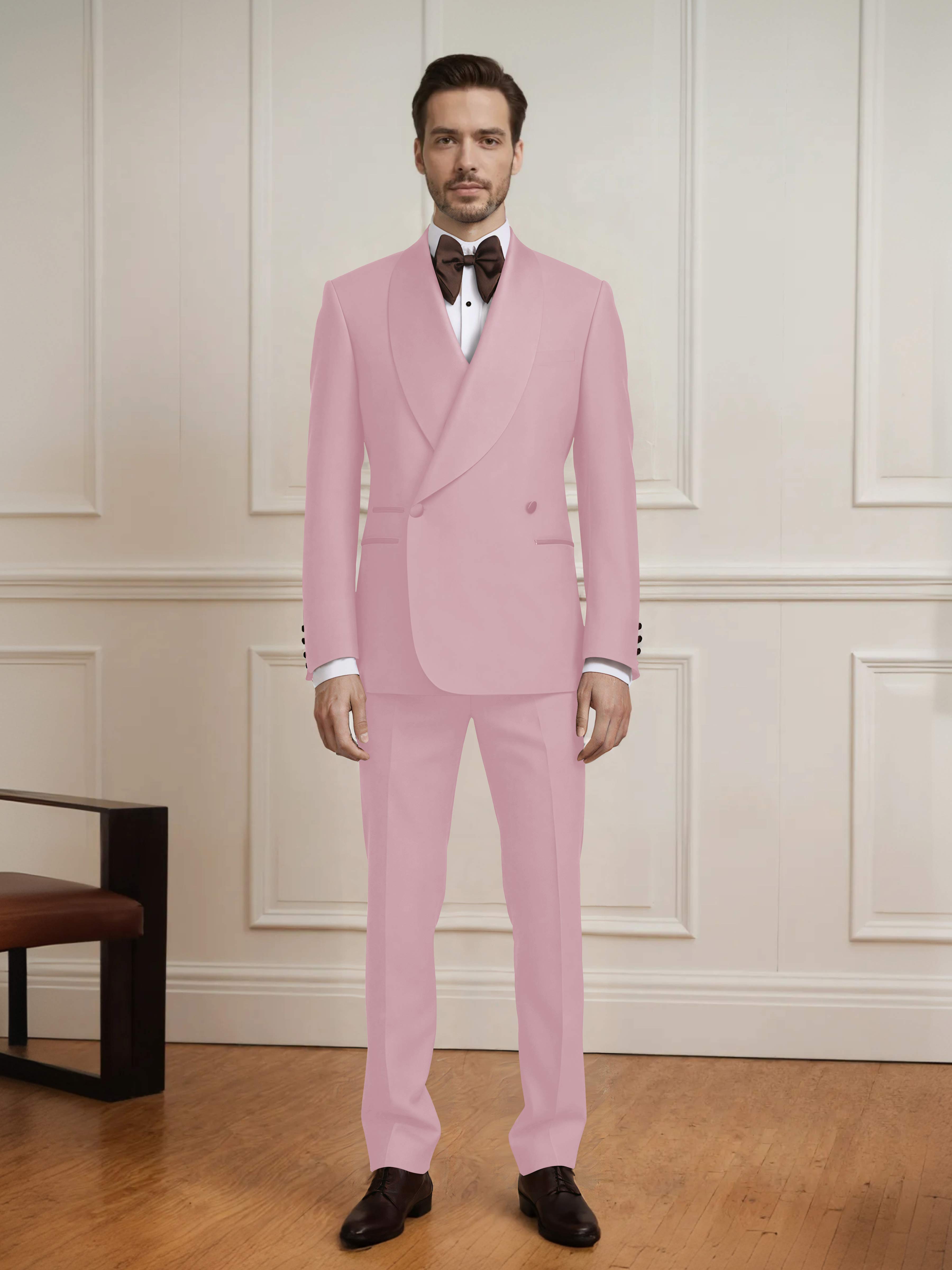 Versatile Men's Double Breasted 2 Pieces Wedding Suit