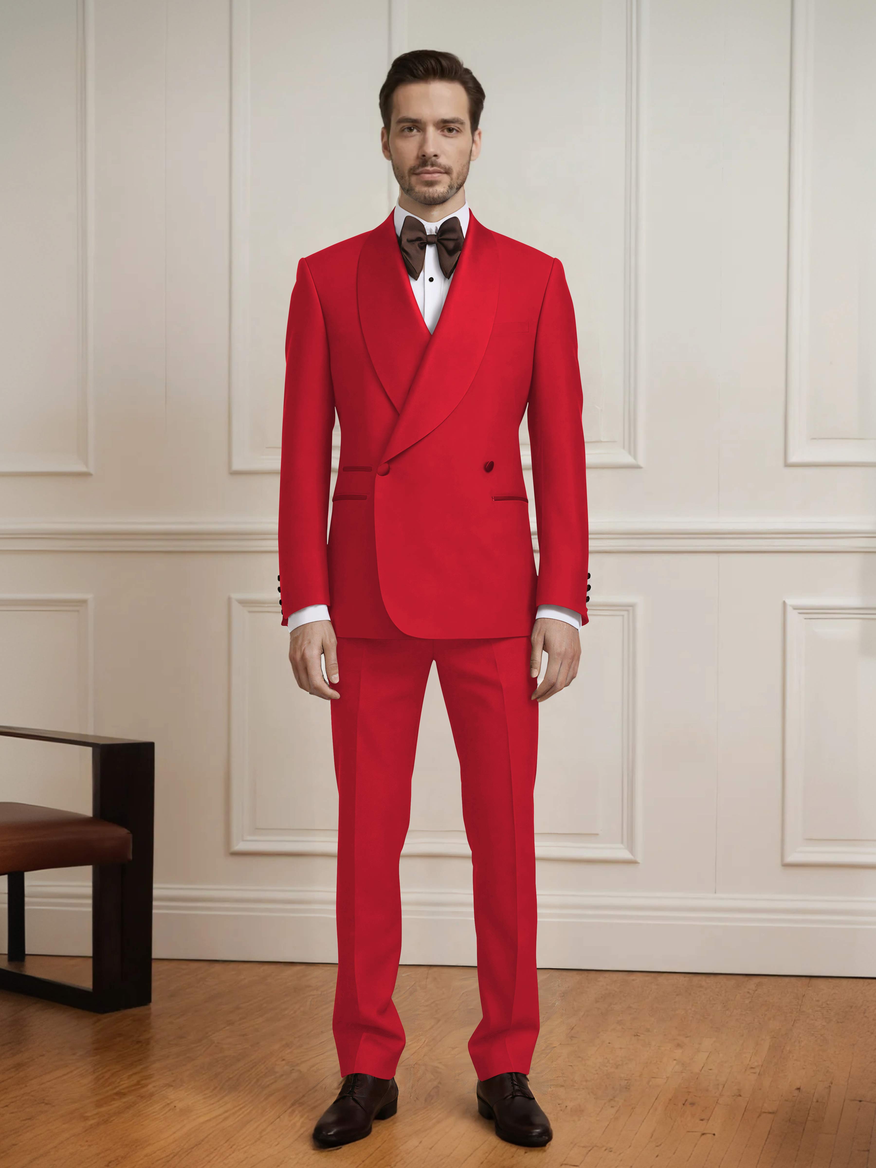 Versatile Men's Double Breasted 2 Pieces Wedding Suit