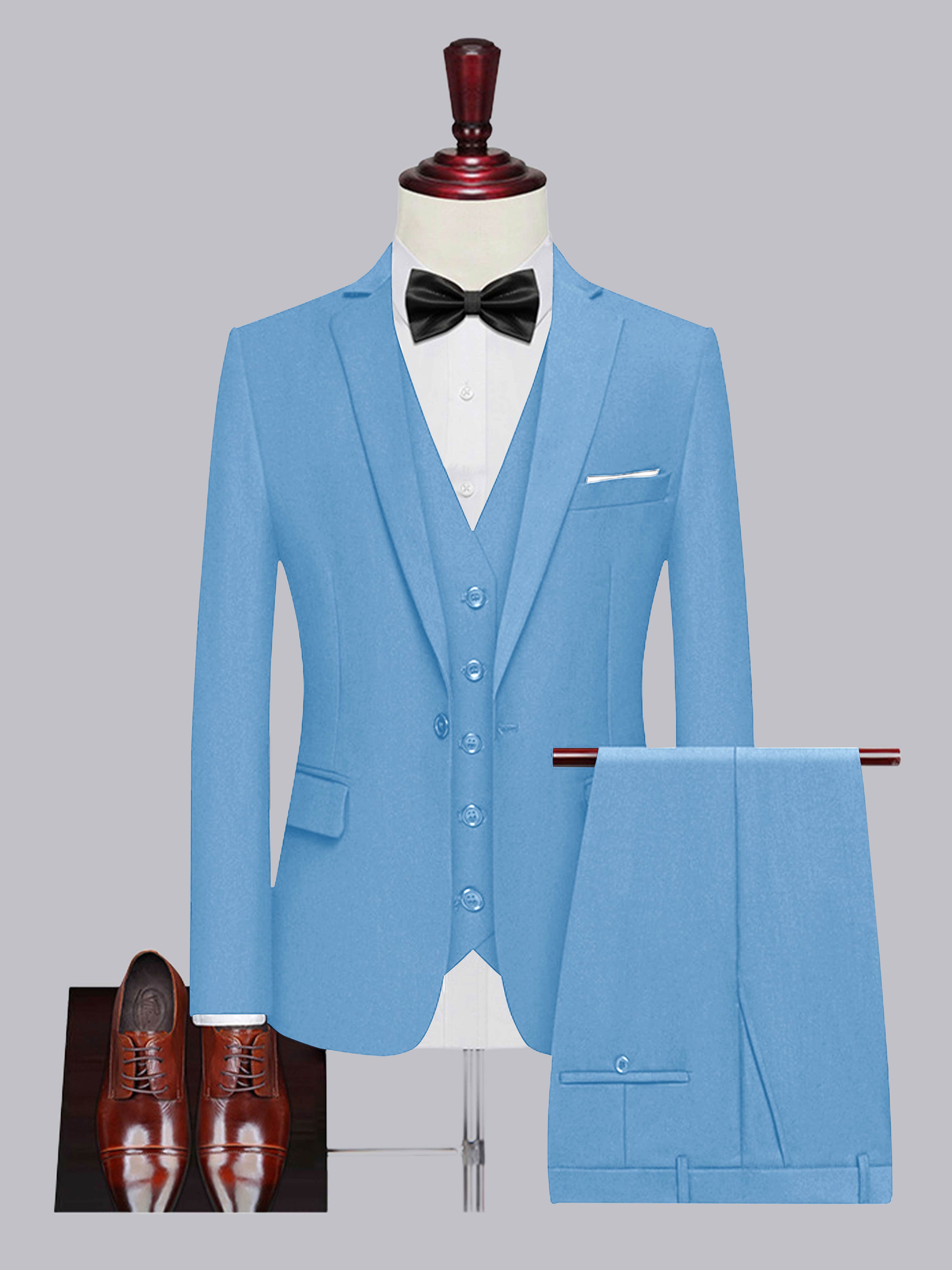 Men's One Button 3 Pieces Wedding Suits UK