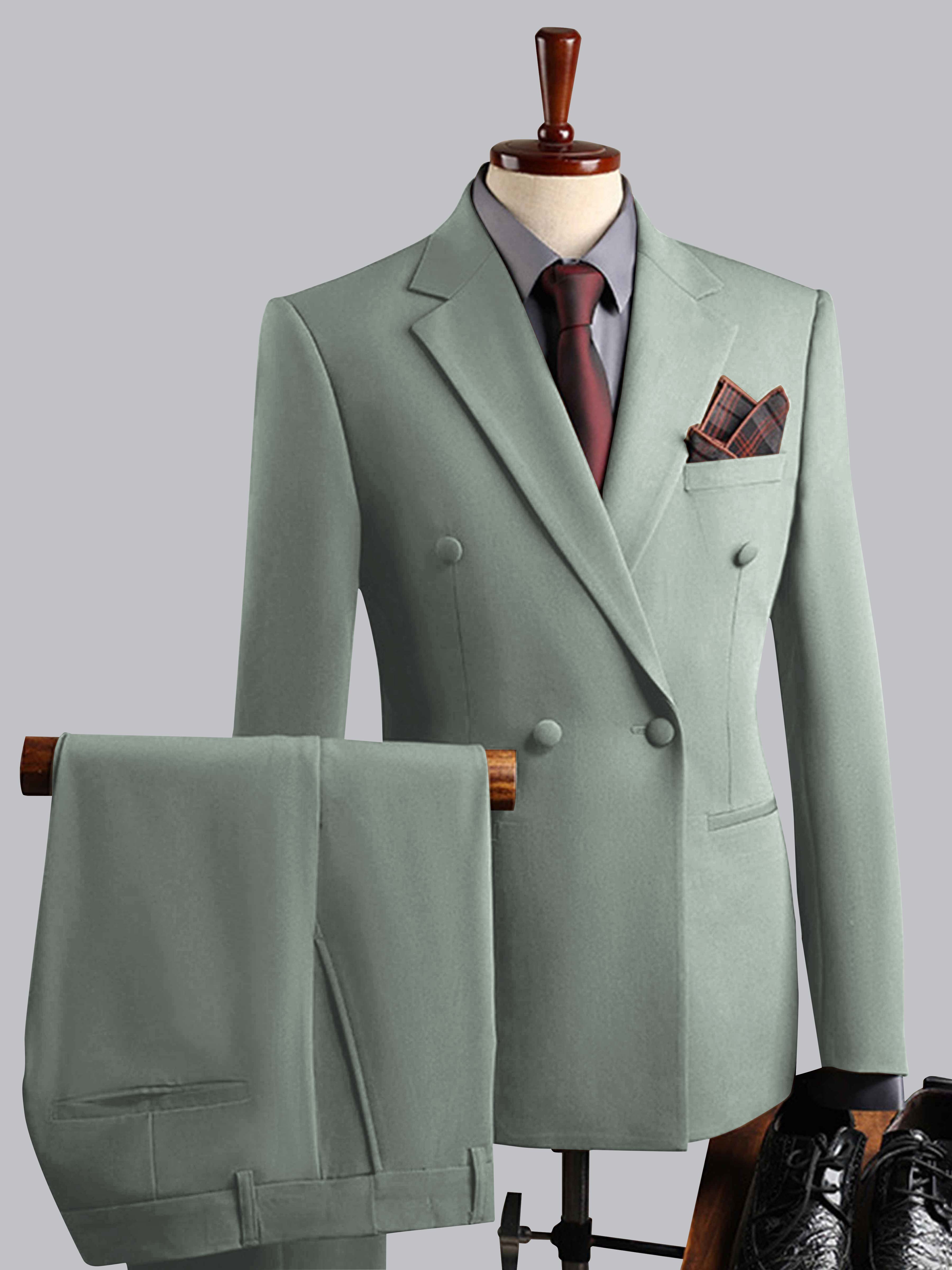 Elegant Men's Double Breasted 3 Pieces Wedding Suits UK