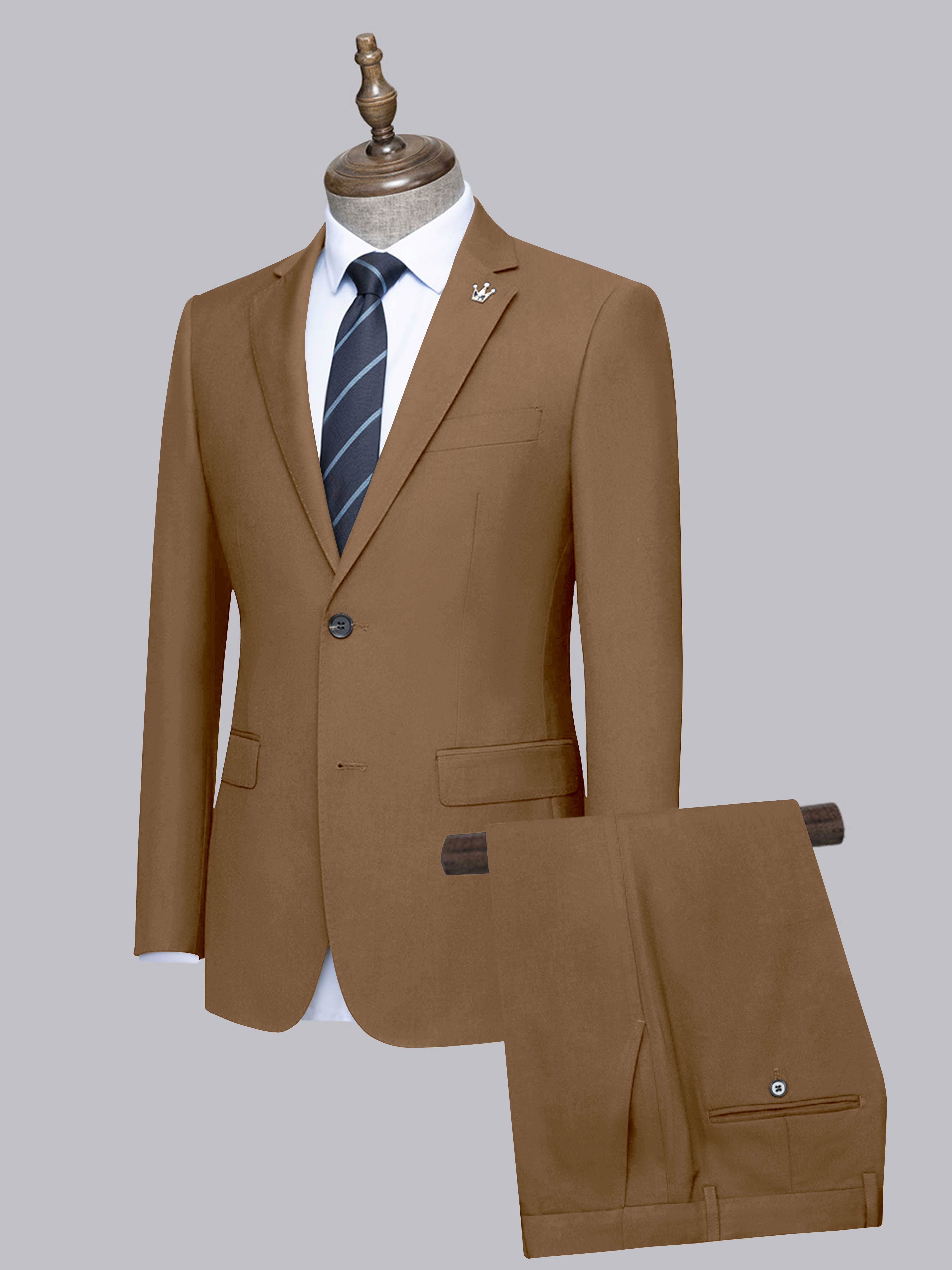 Men's Slim Fit Two-Buttons 2 Pieces Wedding Suits UK