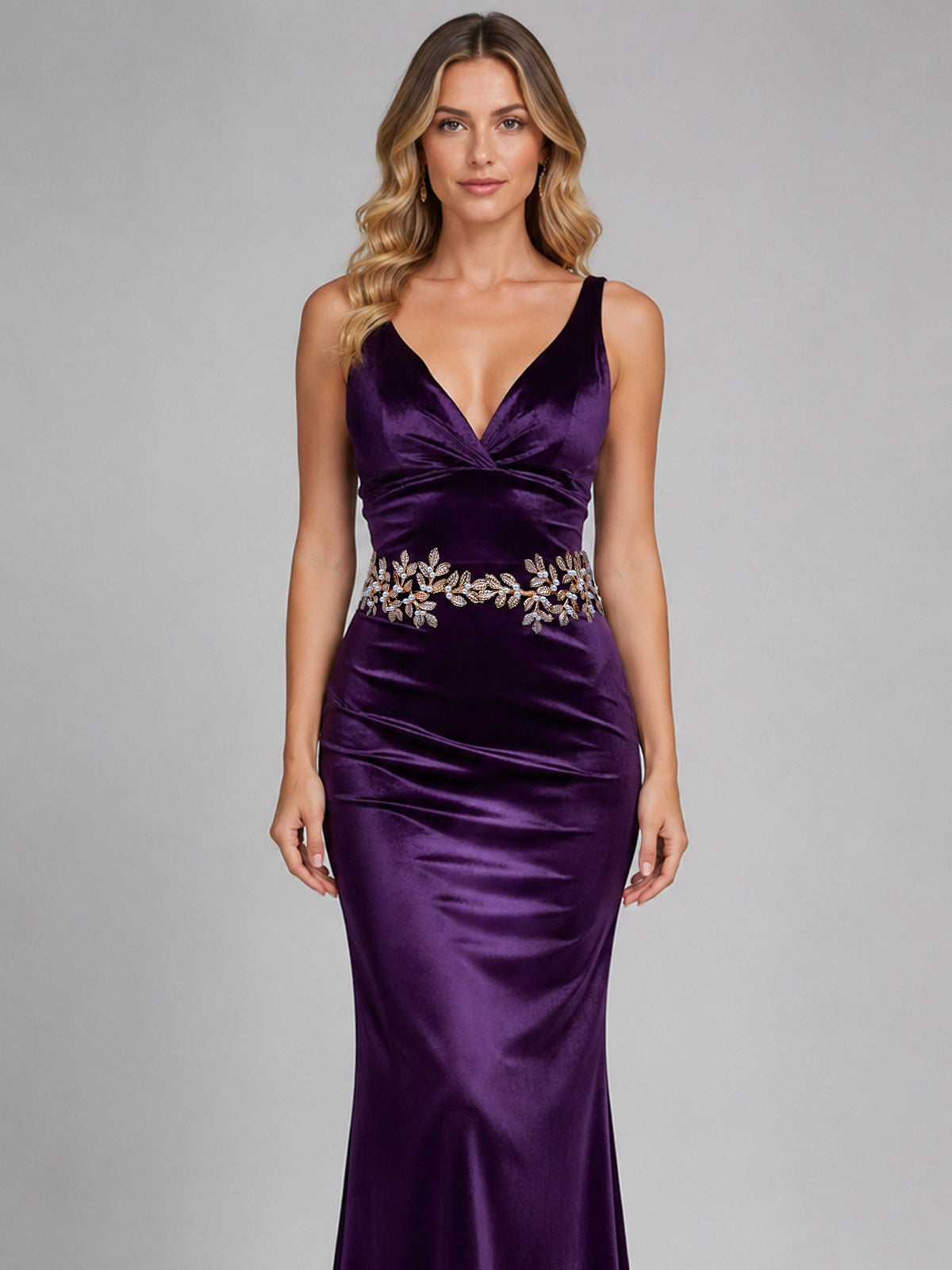 Women's Gold Leaf & Pearl Waist Belt UK