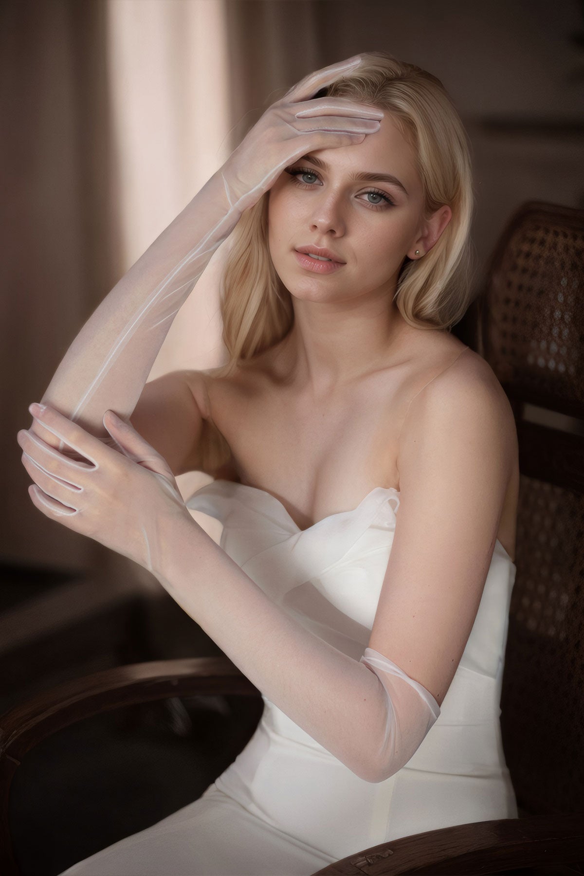 Simple Wedding Bridal Gloves