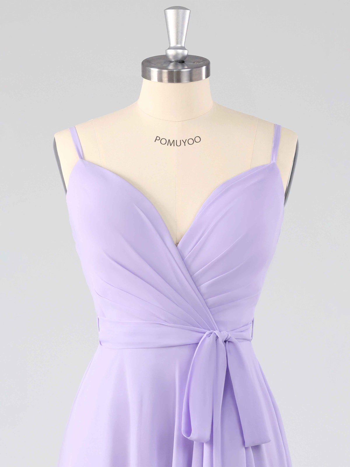 Chic Spaghetti Straps Asymmetrical Chiffon Bridesmaid Dresses