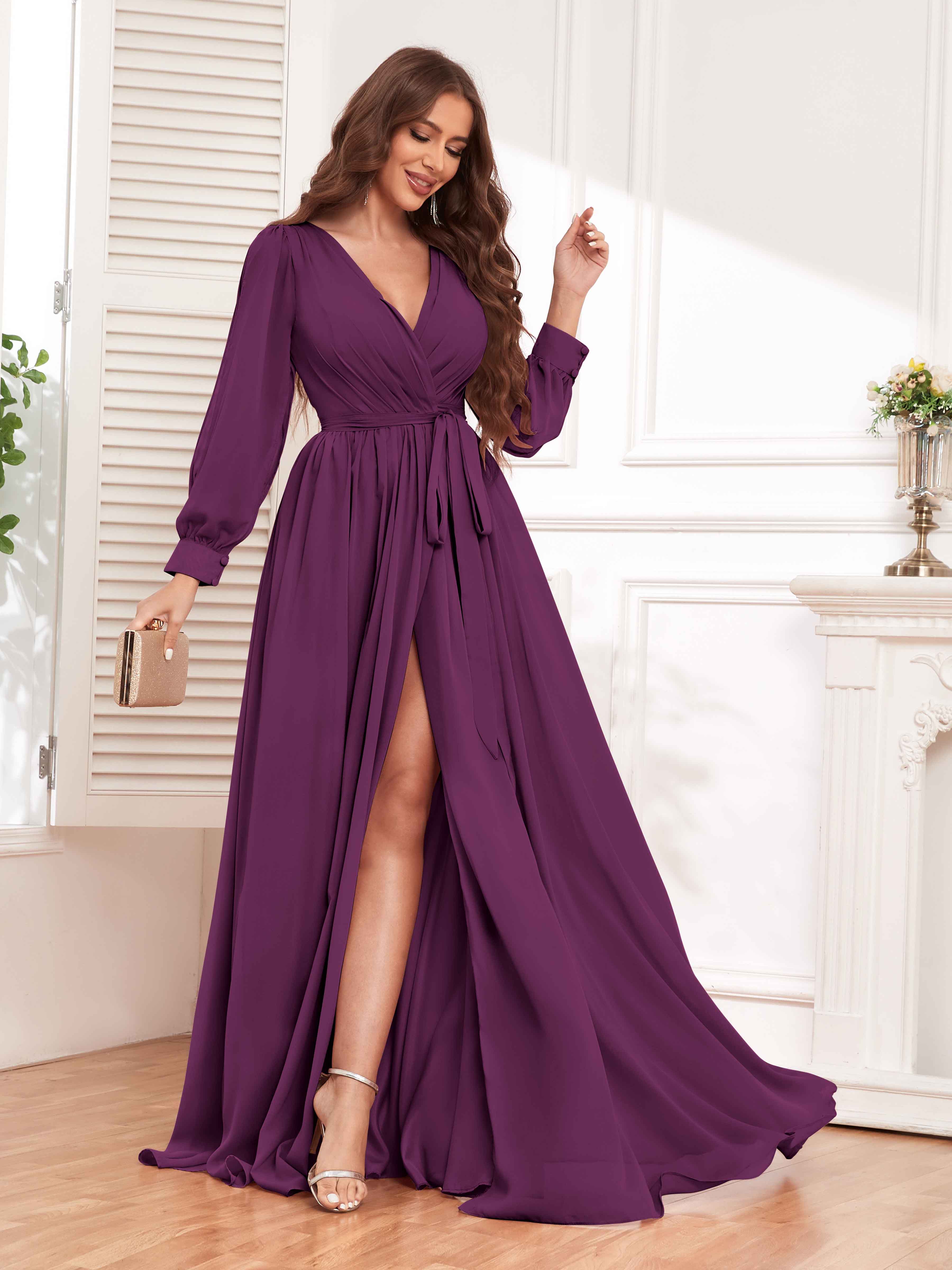 Plum bridesmaid dresses under 100 online