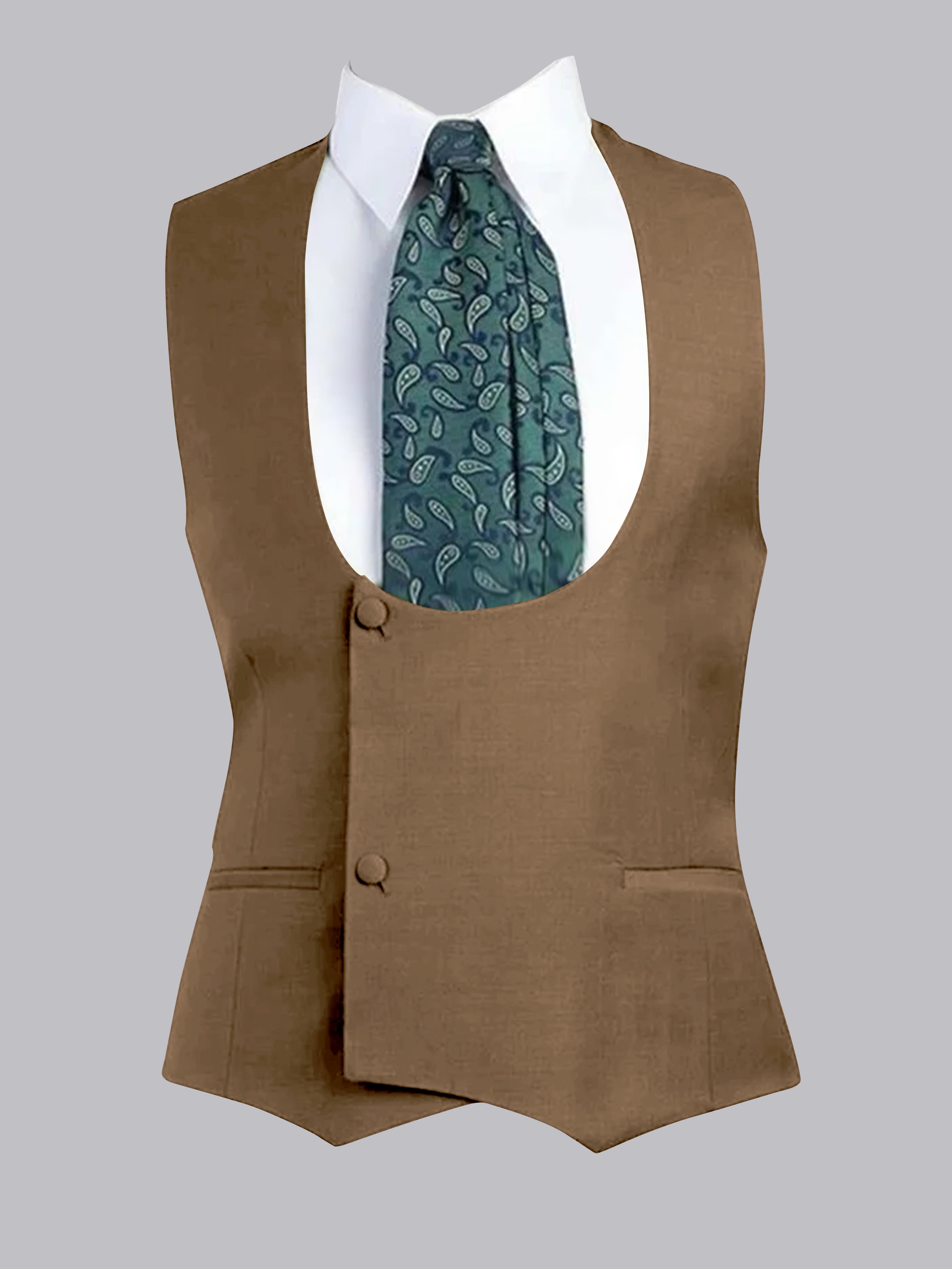 Men's Slim Fit One-Button Vest UK