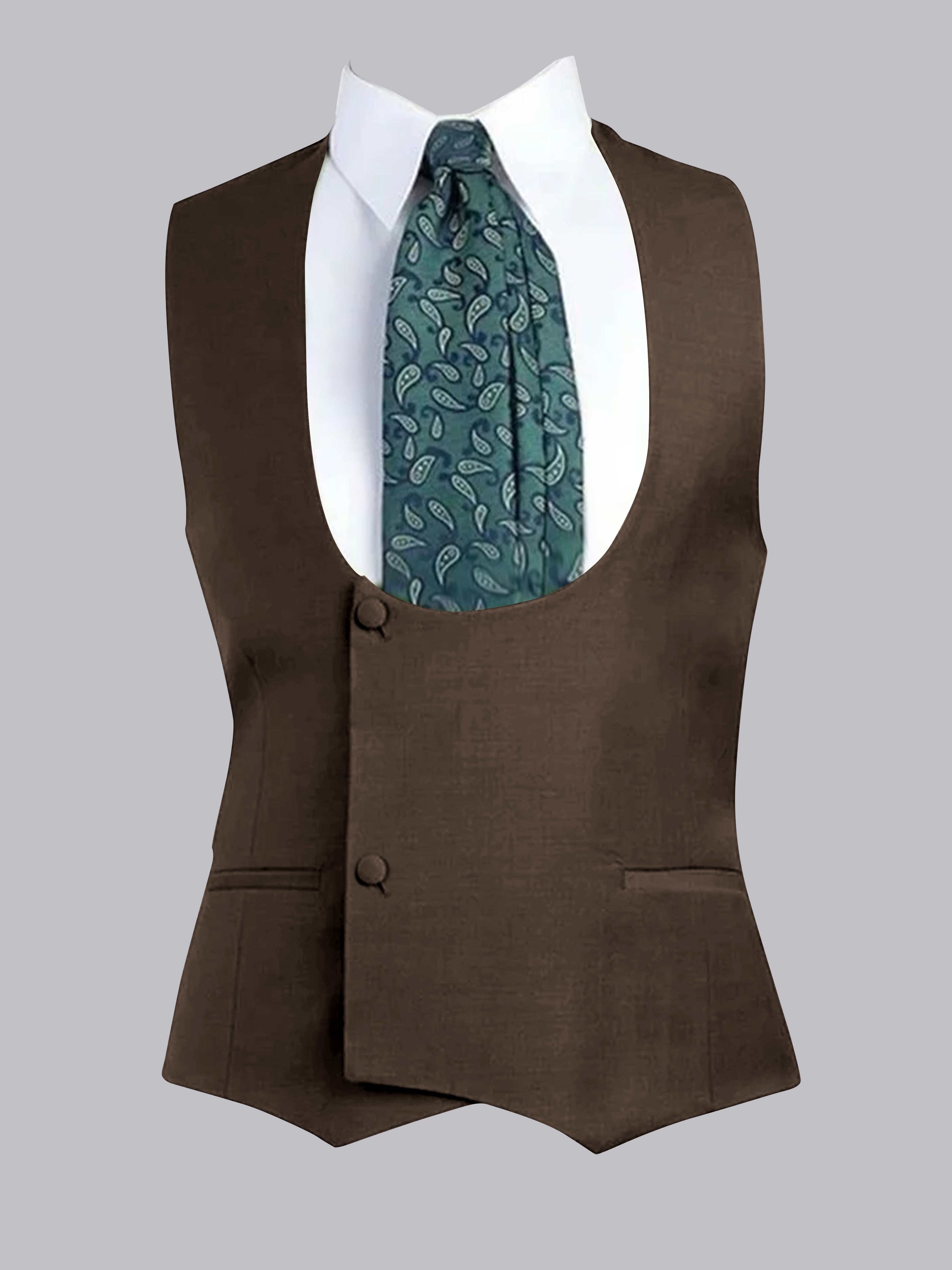 Men's Slim Fit One-Button Vest UK