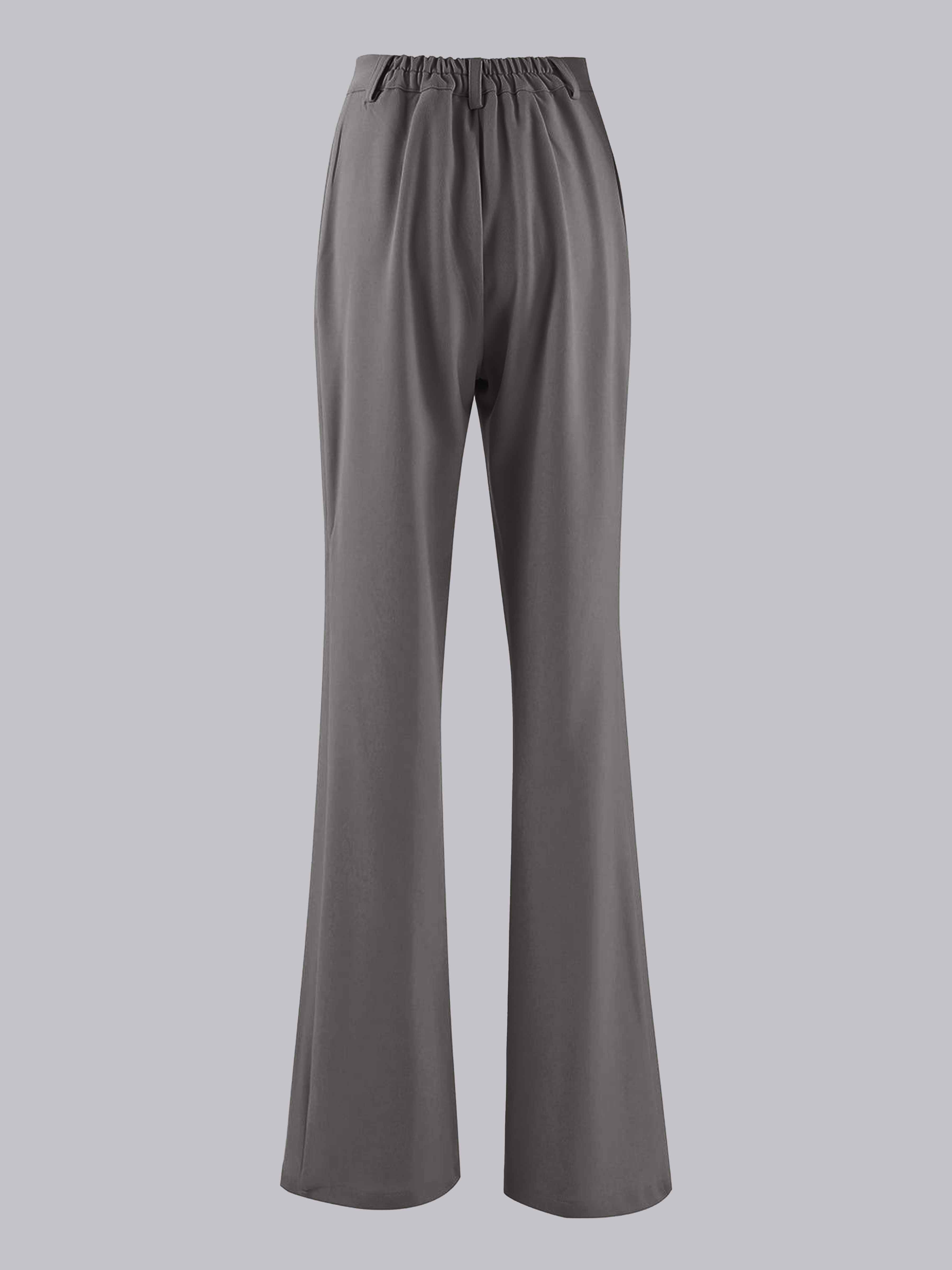Women's Slim Fit Flared Trousers UK