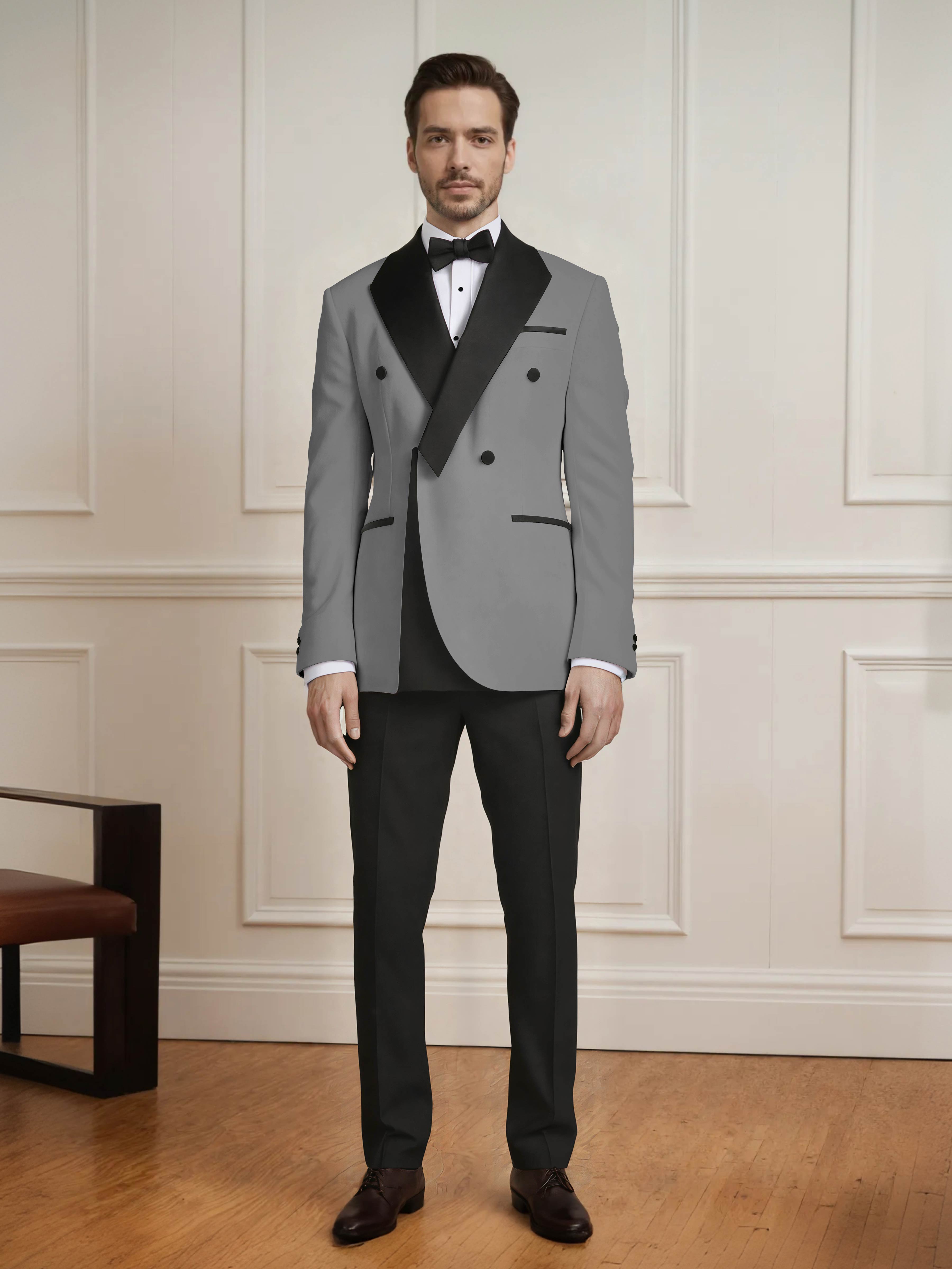 Fresh Men's Color Block 2 Pieces Notch Lapel Wedding & Prom Suit