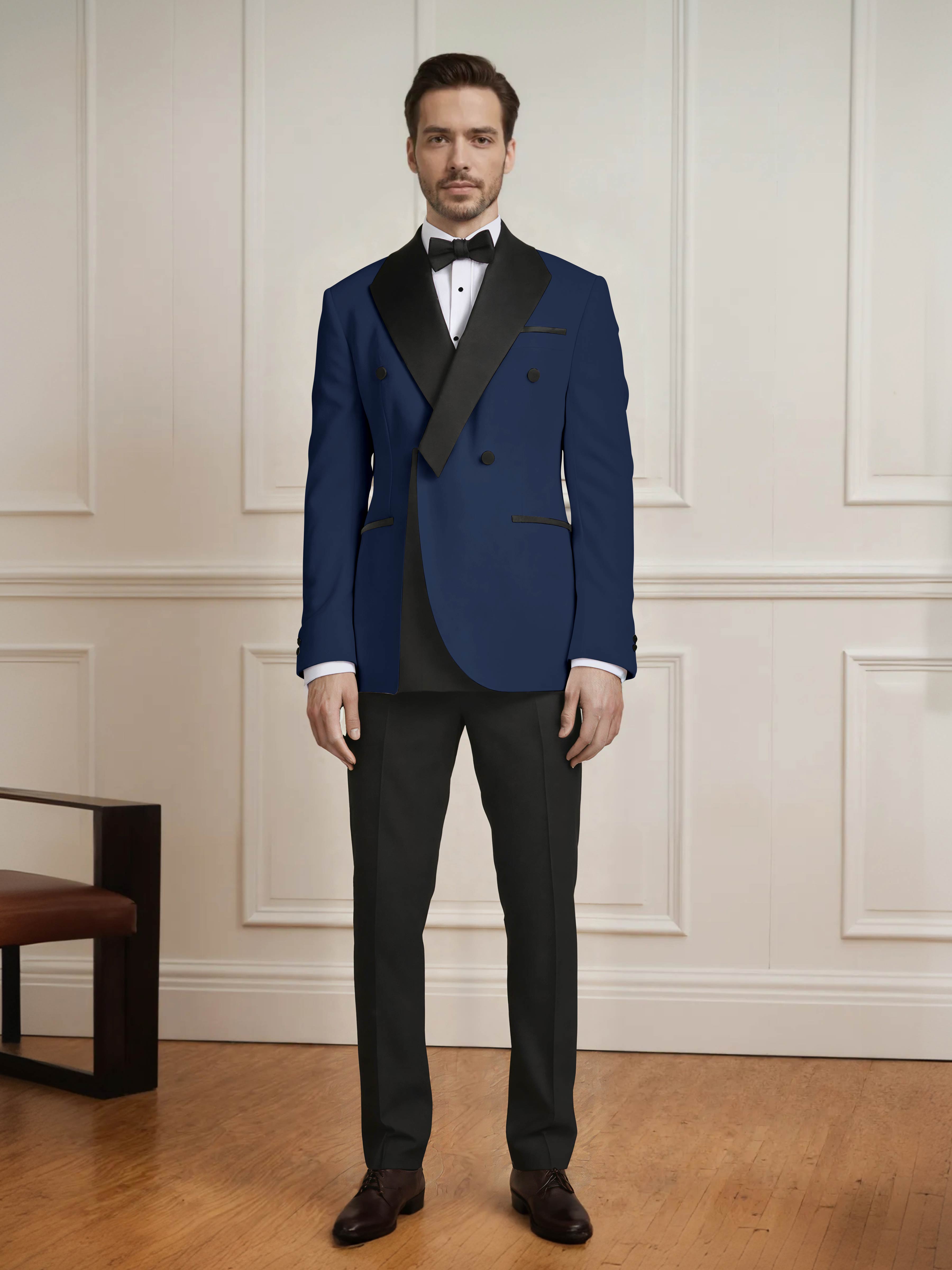 Fresh Men's Color Block 2 Pieces Notch Lapel Wedding & Prom Suit