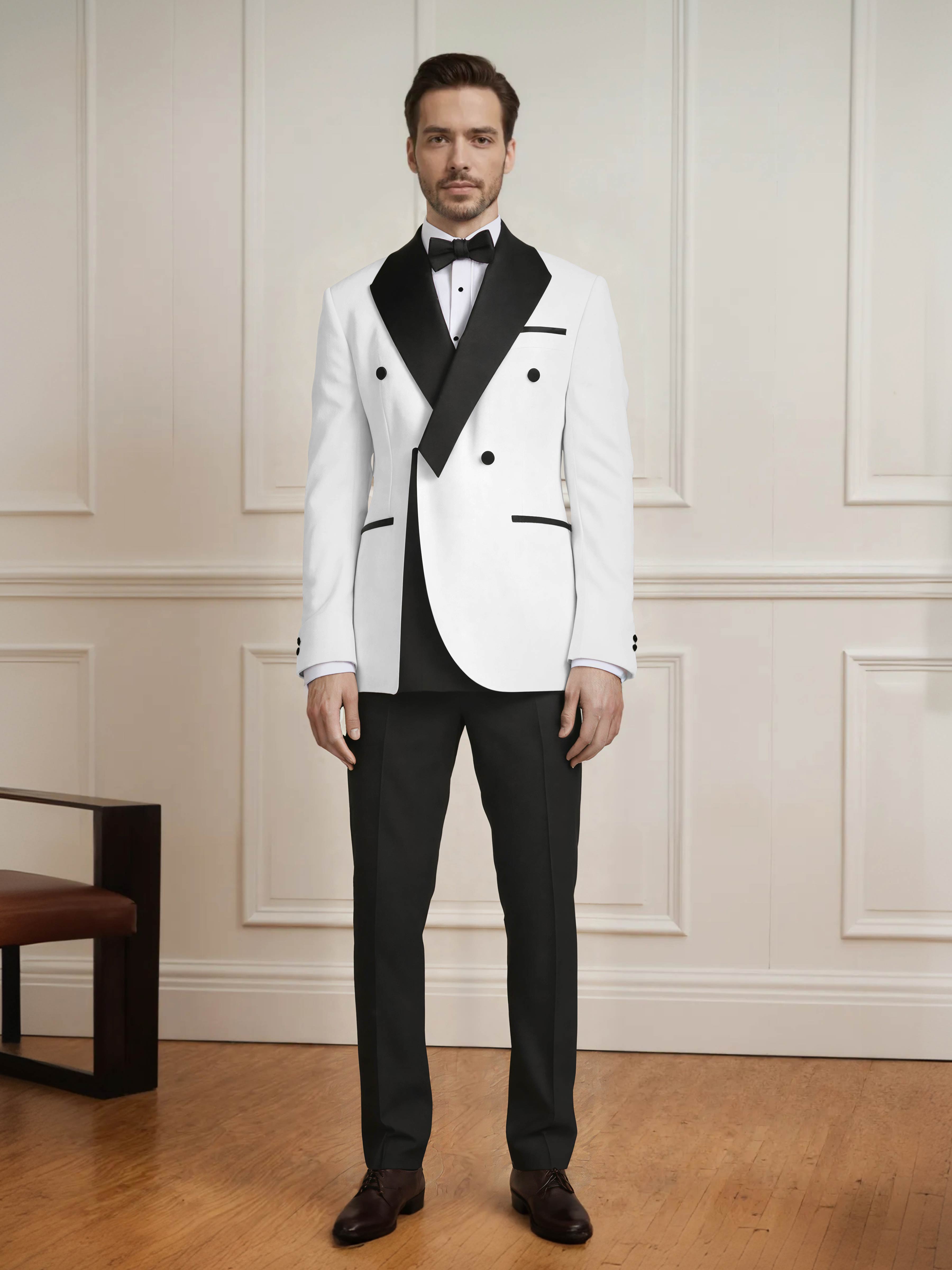 Fresh Men's Color Block 2 Pieces Notch Lapel Wedding & Prom Suit