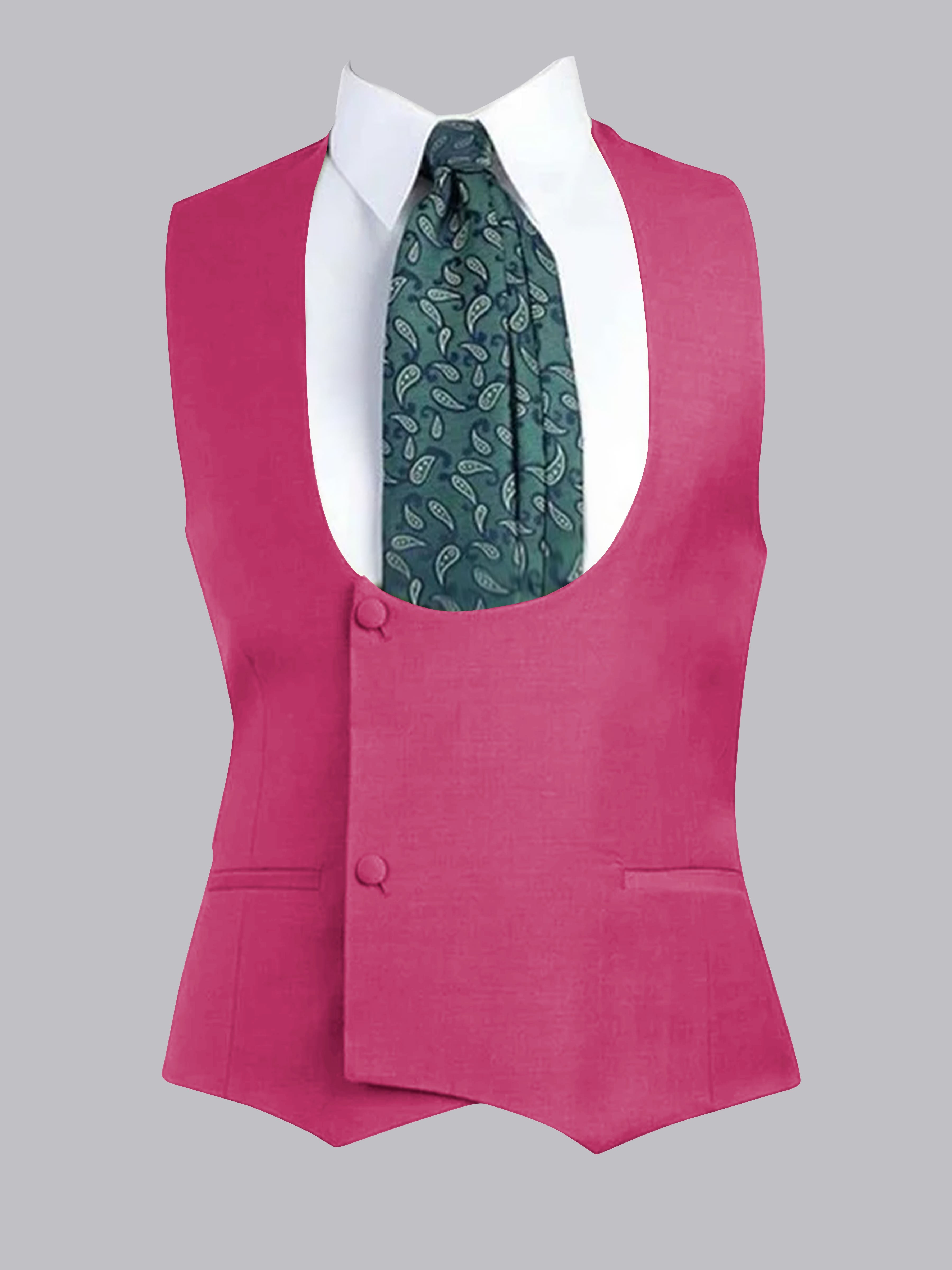 Men's Slim Fit One-Button Vest UK