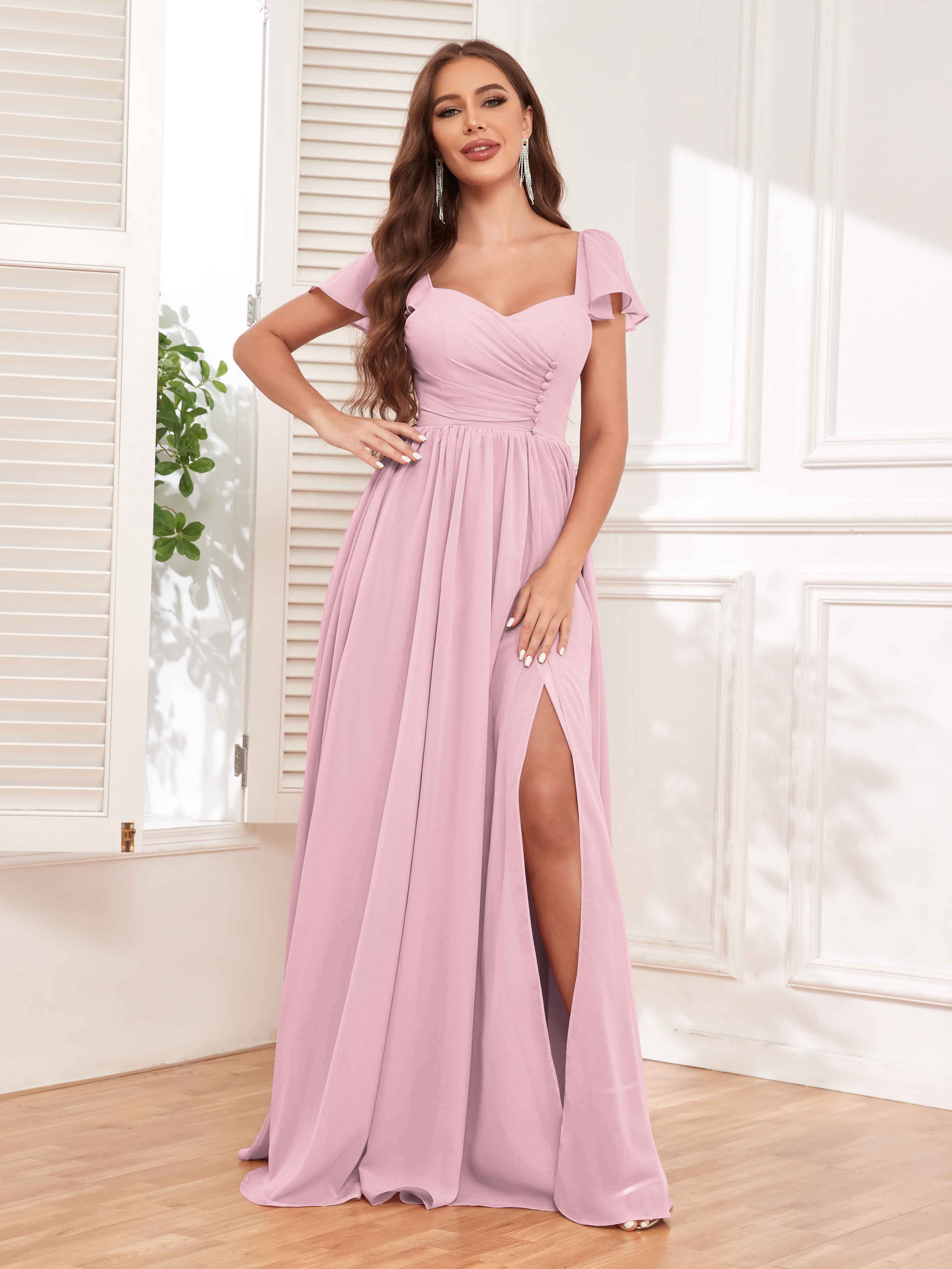 Black and pink bridesmaid dresses hotsell