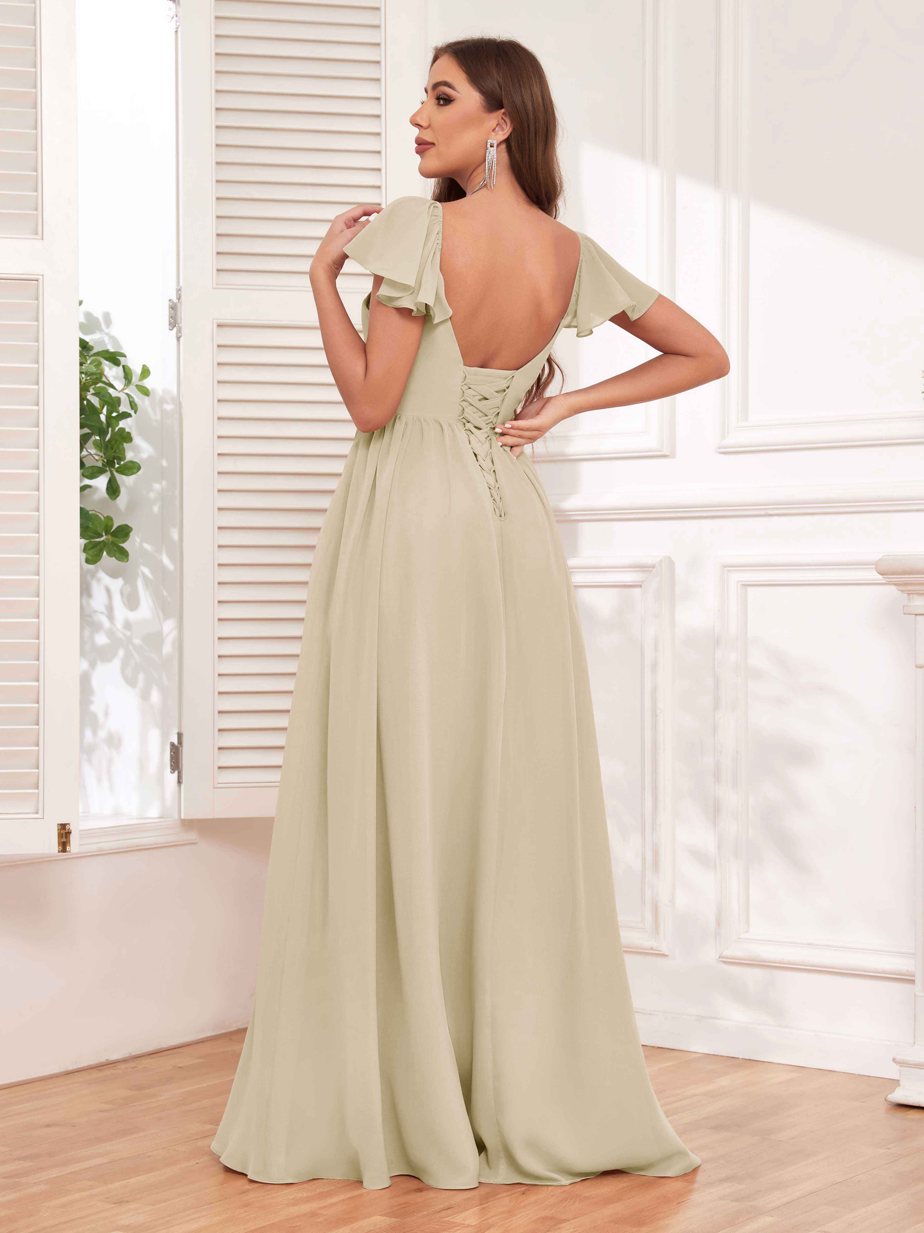 Black and champagne bridesmaid dresses best sale