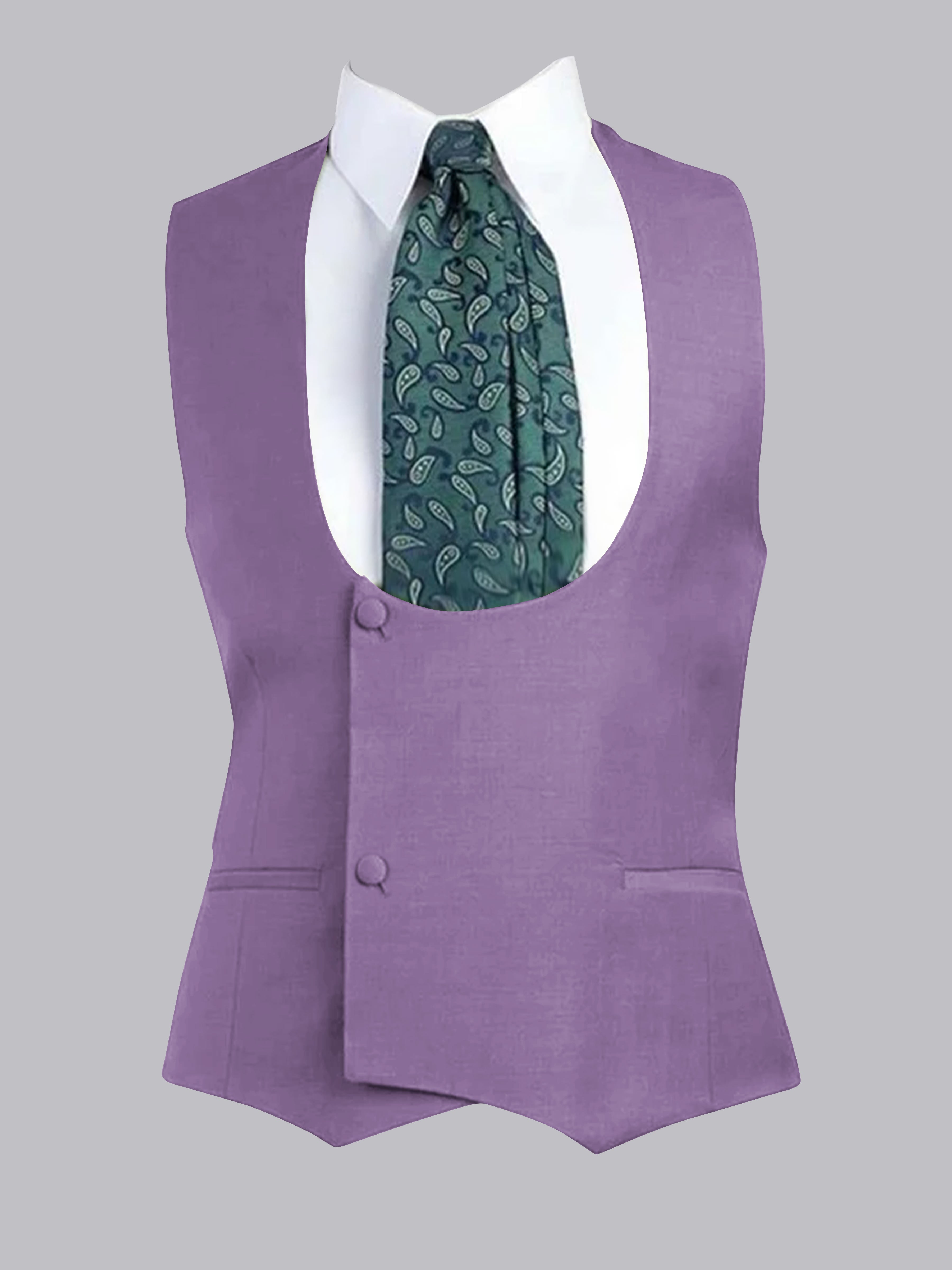 Men's Slim Fit One-Button Vest UK