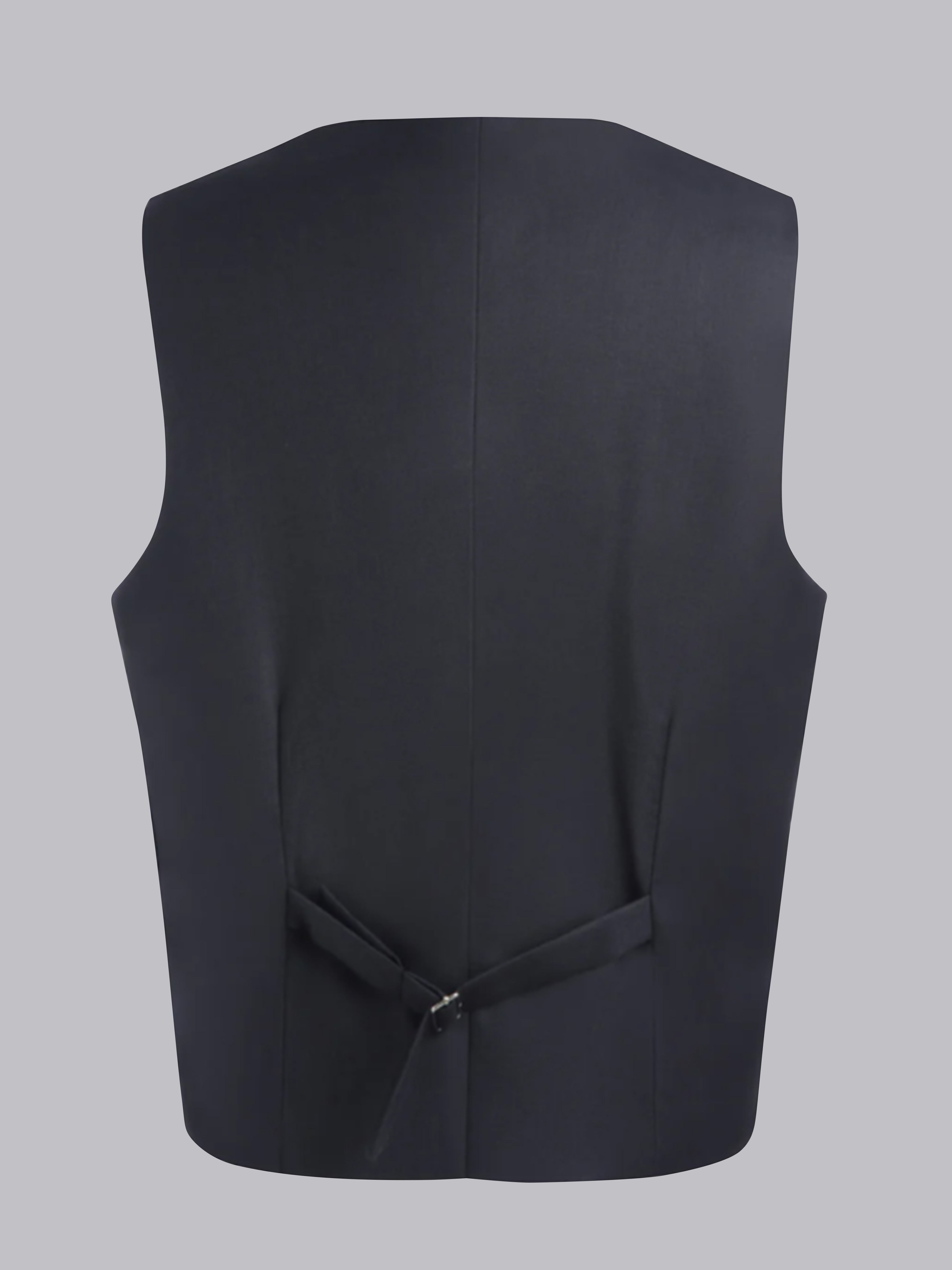 Men's Classic V Neck Single Five Buttons Vest UK