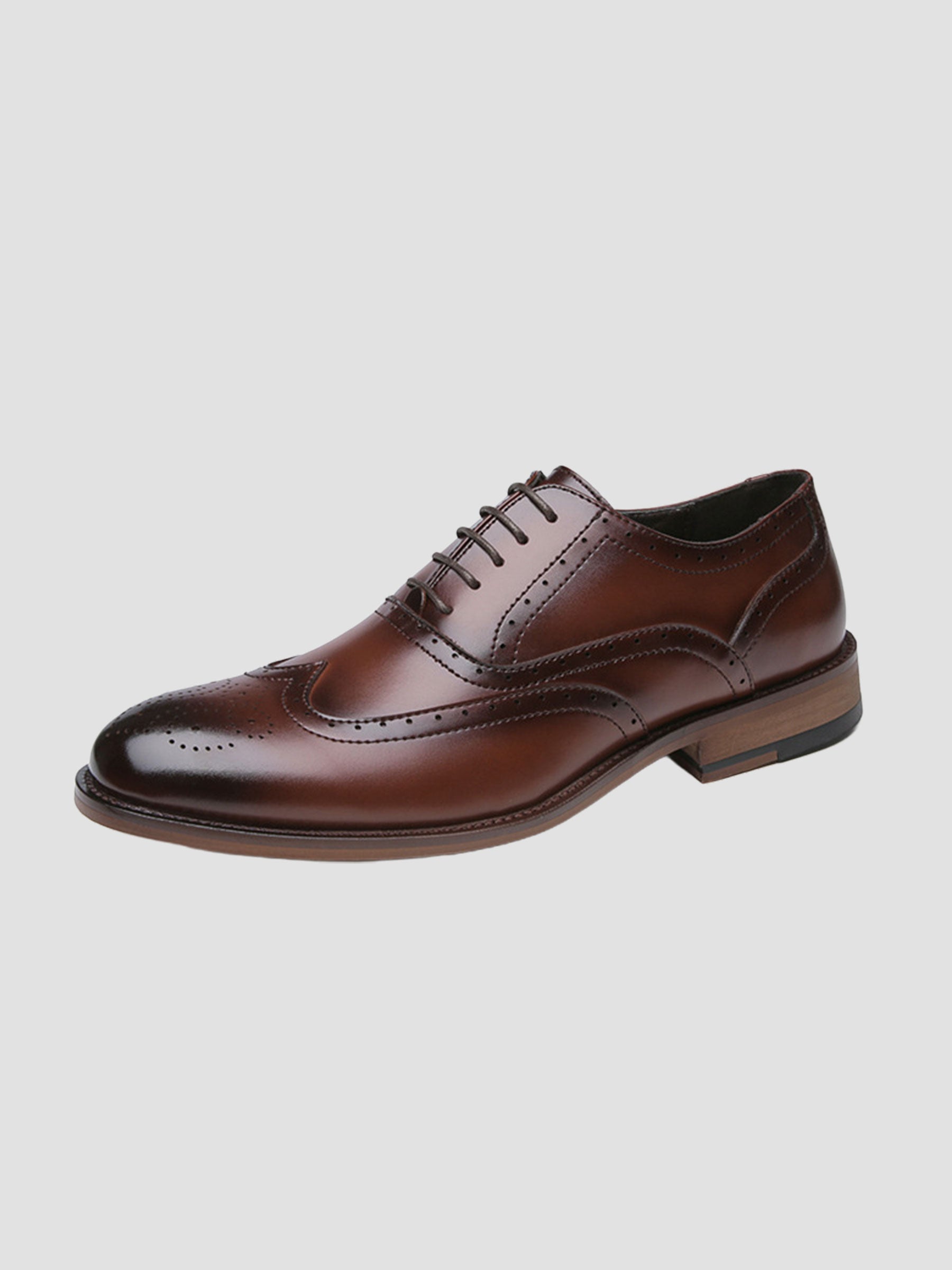Men's Classic Wingtip Derby Dress Shoes UK