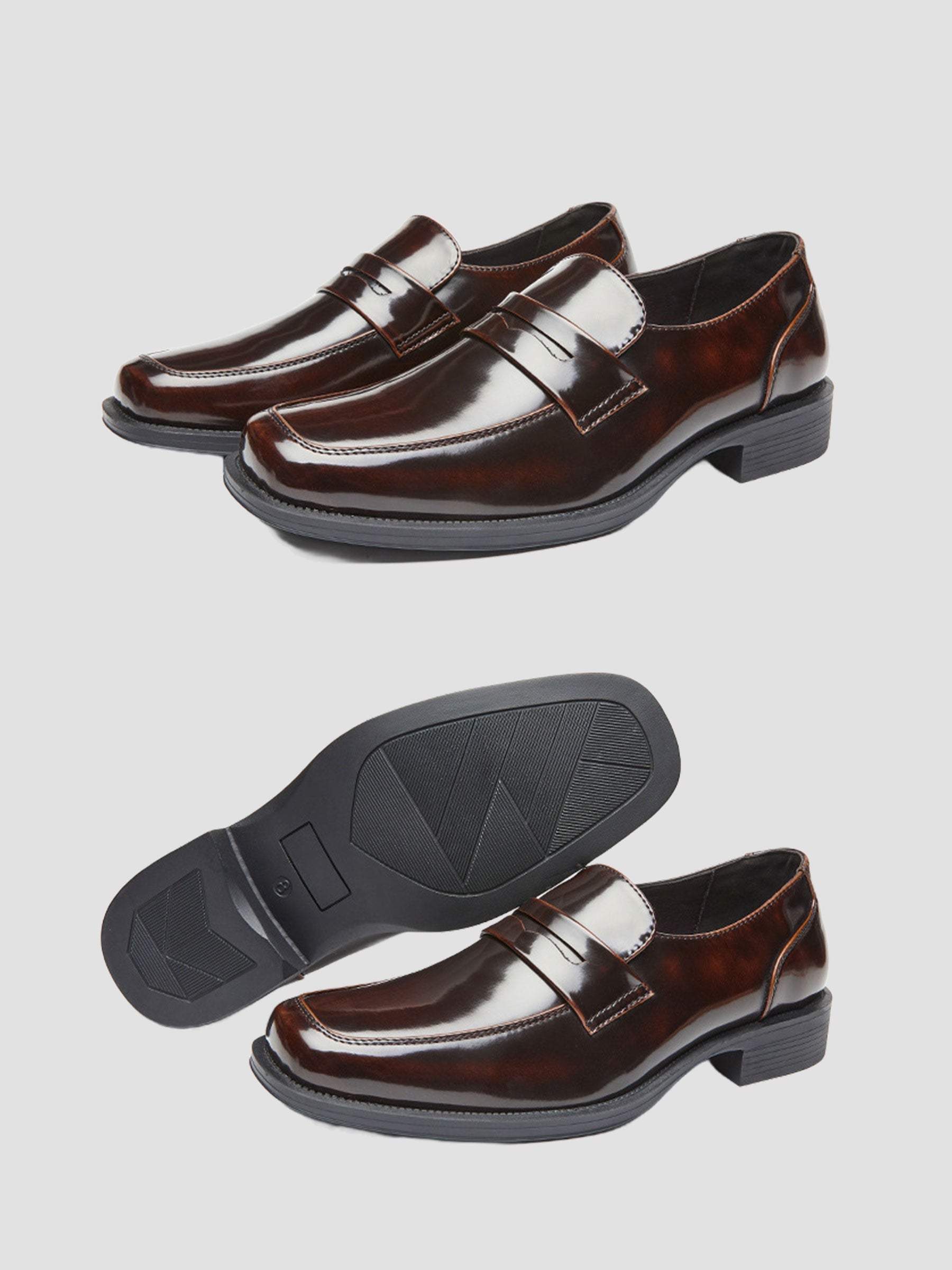 Men's Patent Leather Penny Loafers UK