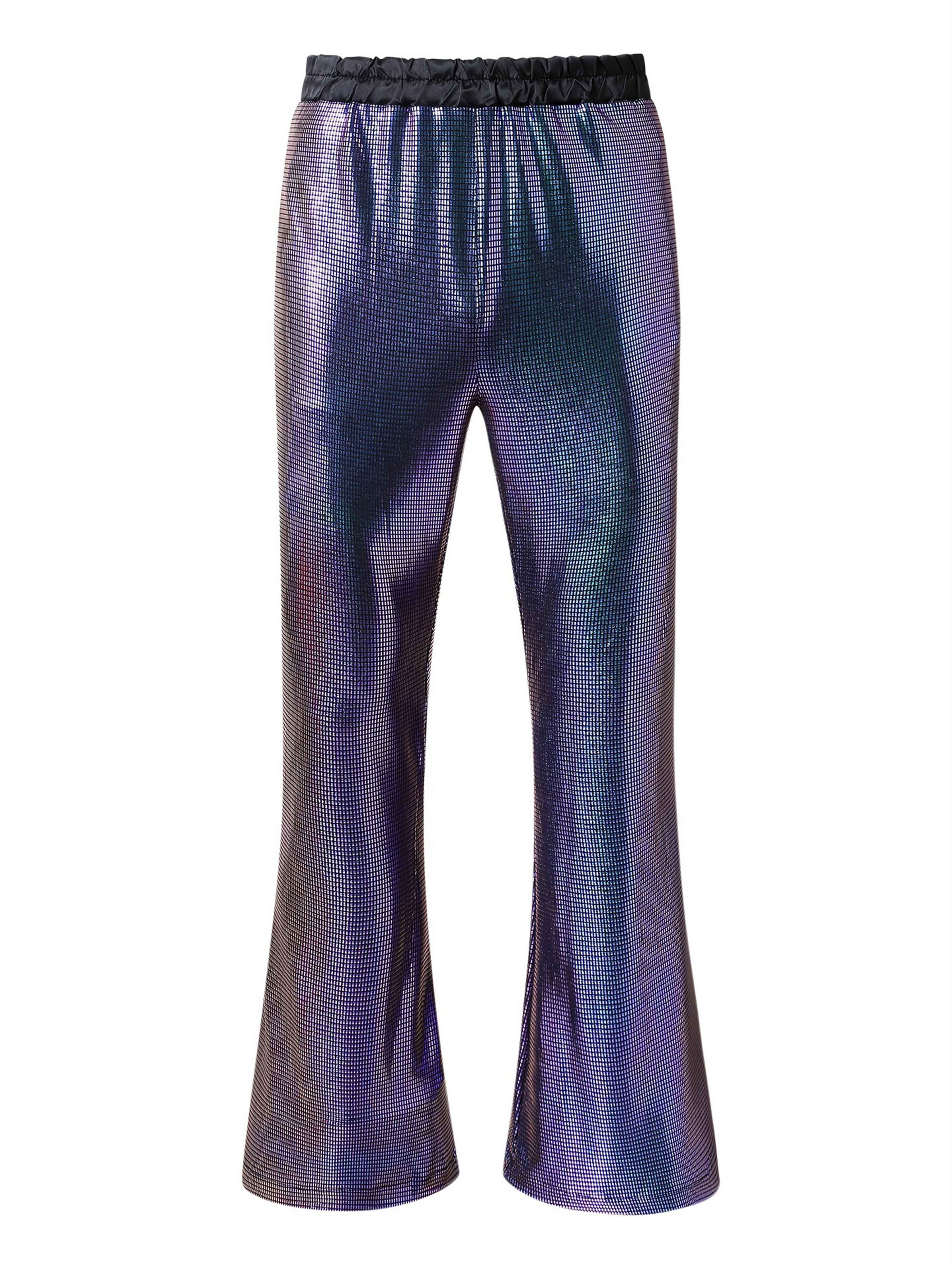 Men's Sequins Disco Party Trousers UK